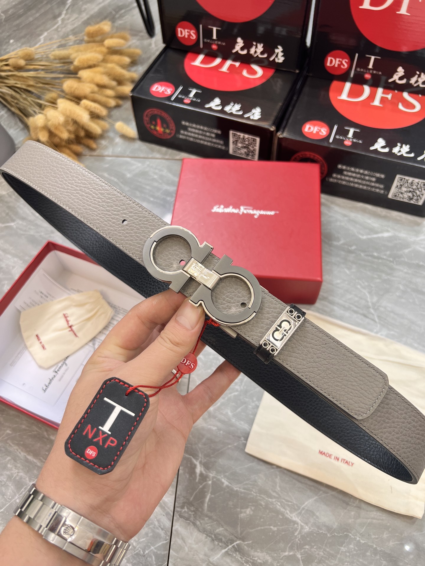 Streetwear Belt Ferragamo 319896 size:3.5cm - vstockx