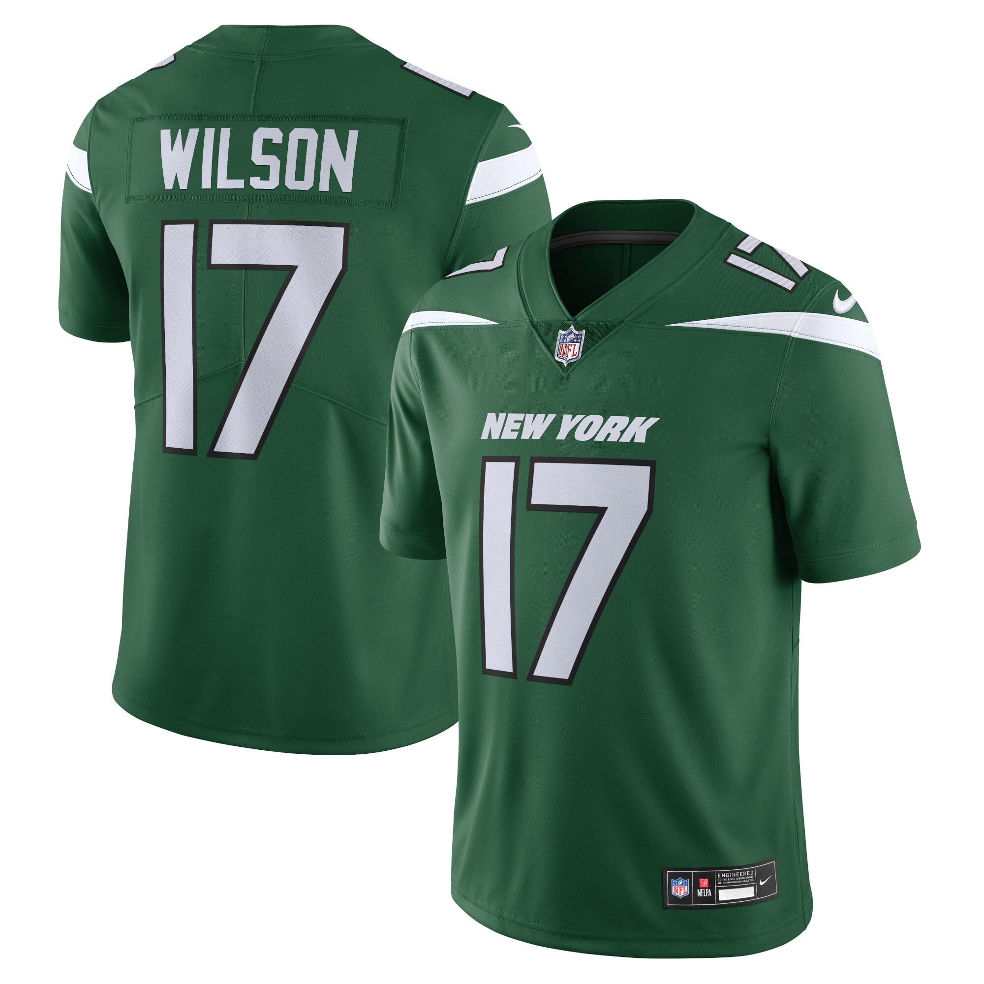 Garrett Wilson New York Jets Nike Vapor Untouchable Limited Jersey - Gotham Green - vstockx