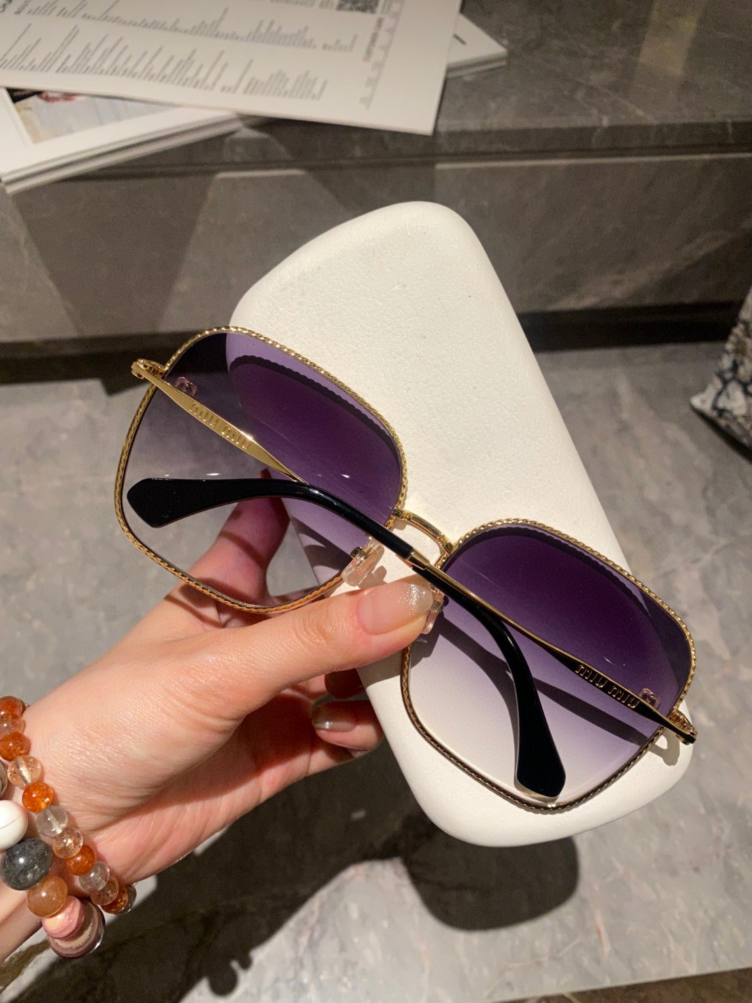 sunglasses Miu Miu MODEL:SMU67G SIZE��62 18-140 - vstockx