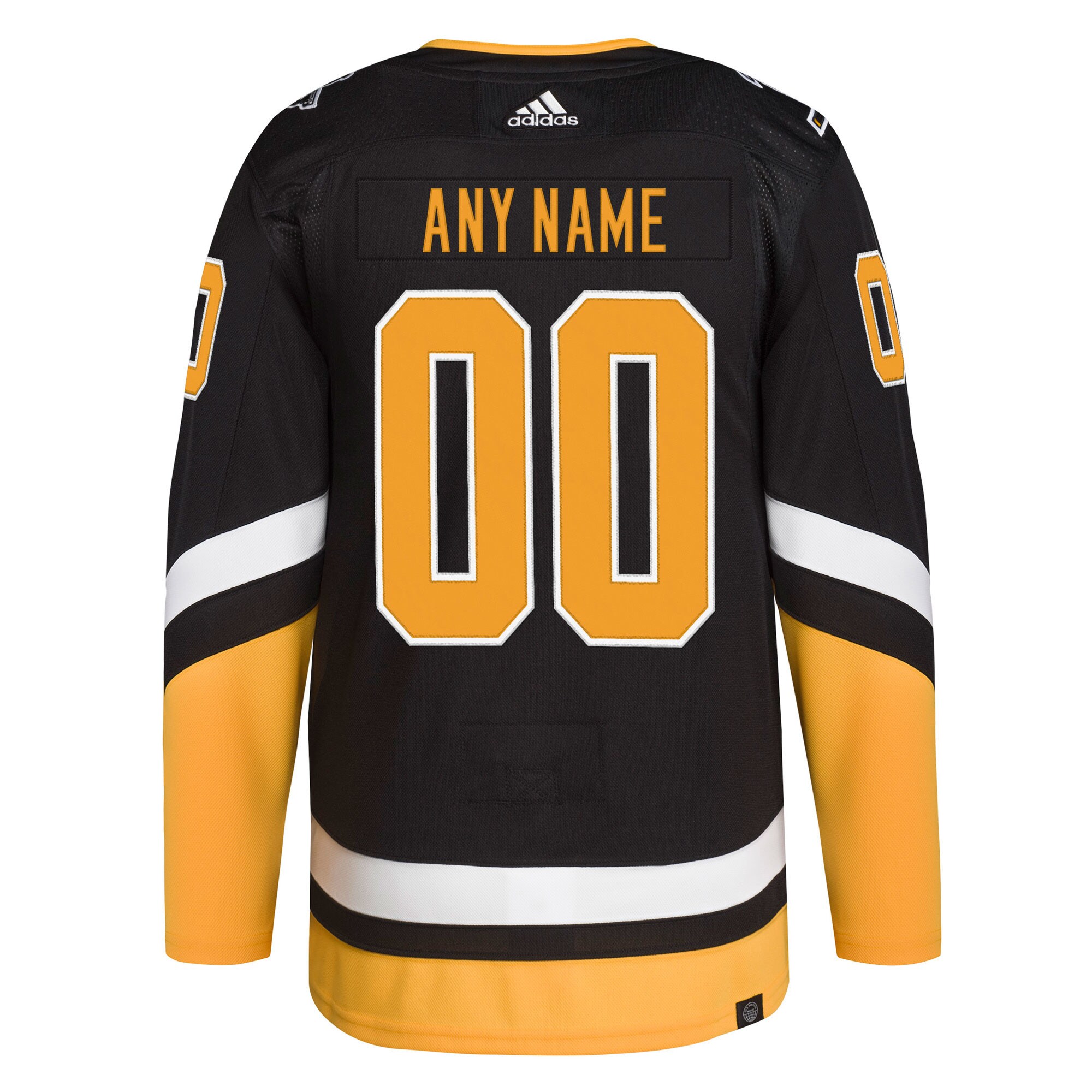 Pittsburgh Penguins adidas 2021/22 Alternate Primegreen Authentic Pro Custom Jersey - Black - vstockx