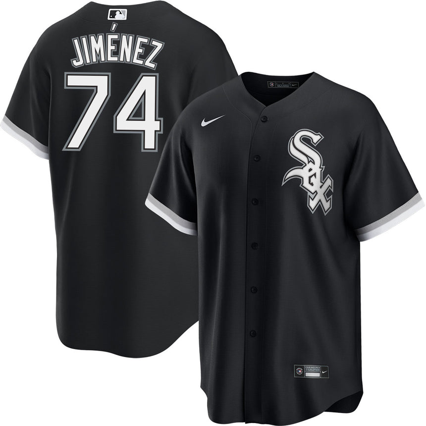 Men's Eloy Jimenez Chicago White Sox Black Alternate Premium Stitch Replica Jersey - vstockx