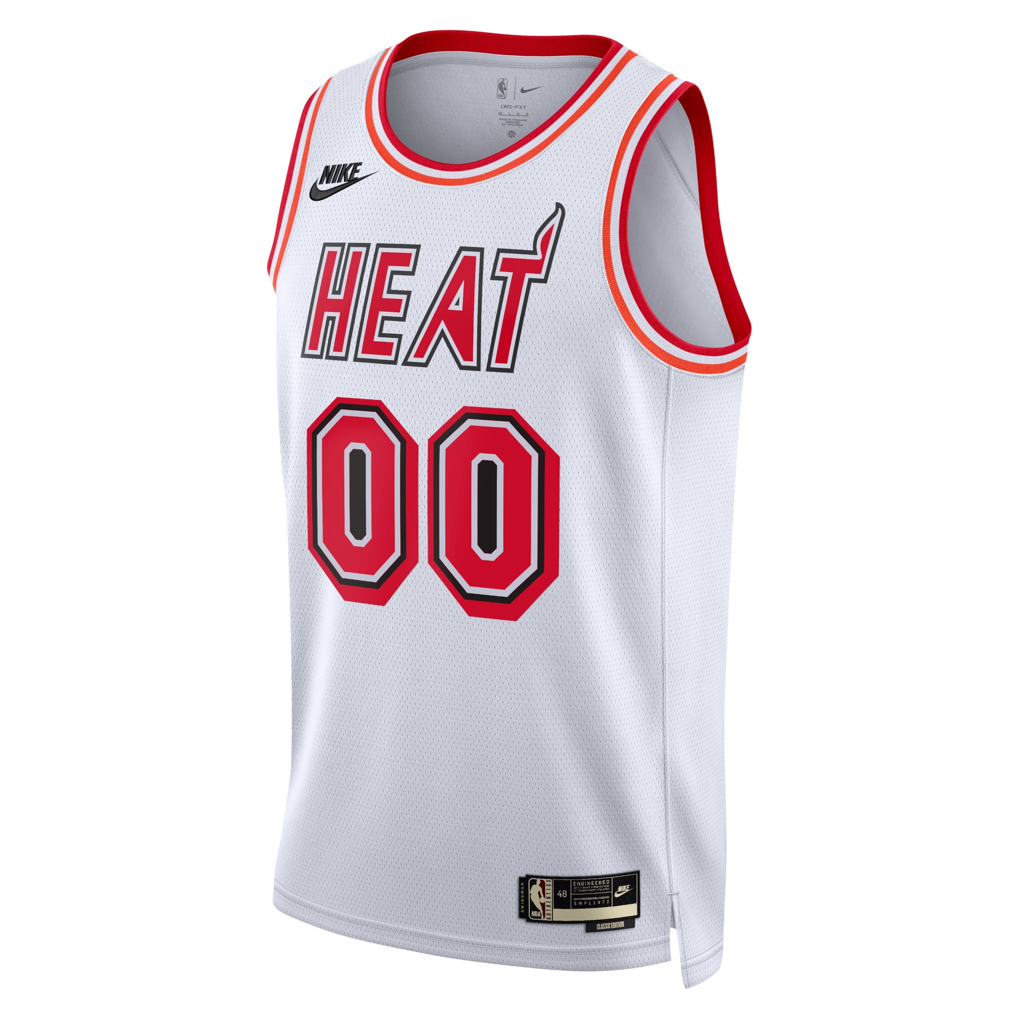 Miami Heat Nike Unisex 2022/23 Custom Swingman Jersey - Classic Edition - White - vstockx