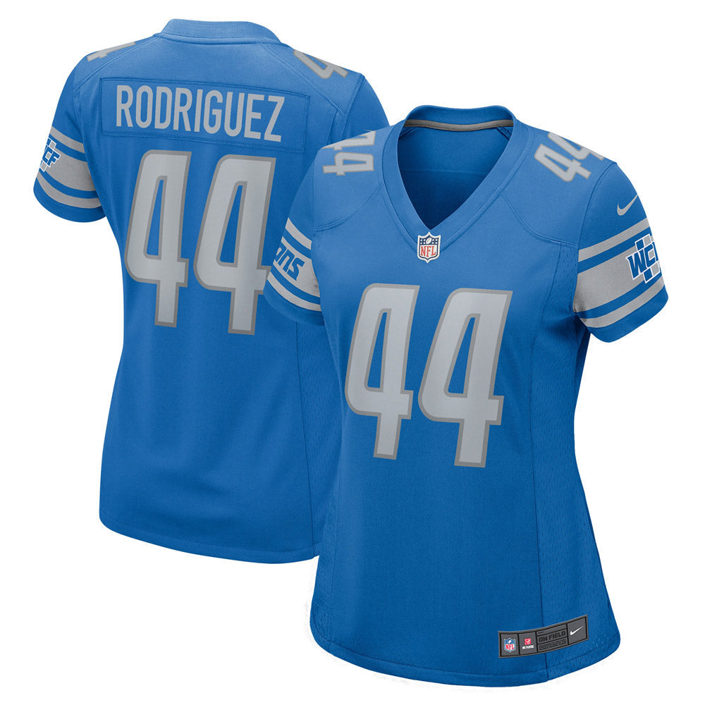 Women's Detroit Lions Malcolm Rodriguez Player Game Jersey Blue - vstockx