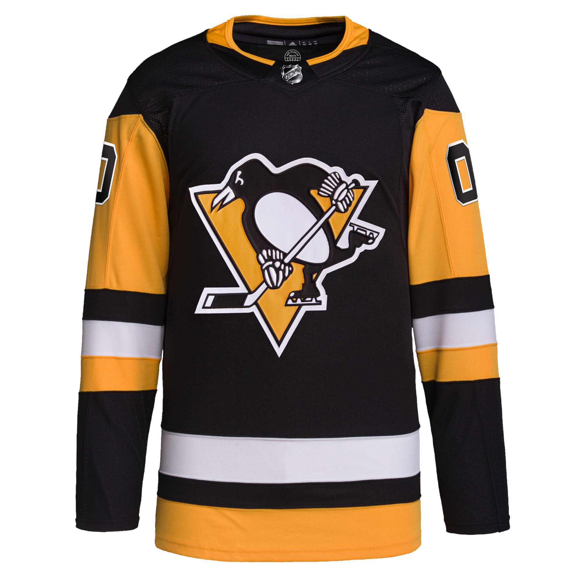 Pittsburgh Penguins adidas Home Primegreen Authentic Pro Custom Jersey - Black - vstockx