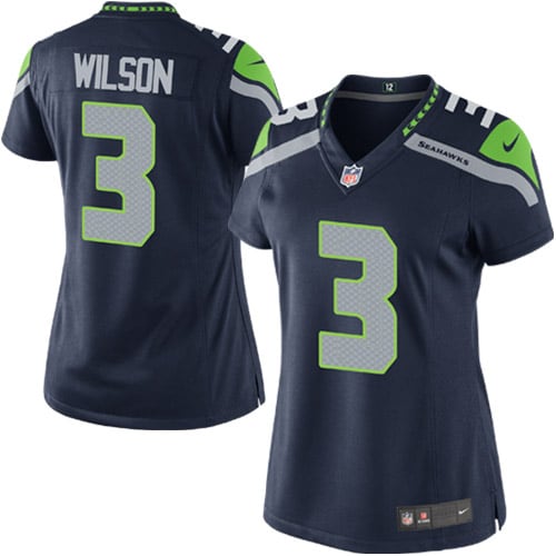 Russell Wilson Seattle Seahawks Nike Women's Game Player Jersey - College Navy - vstockx