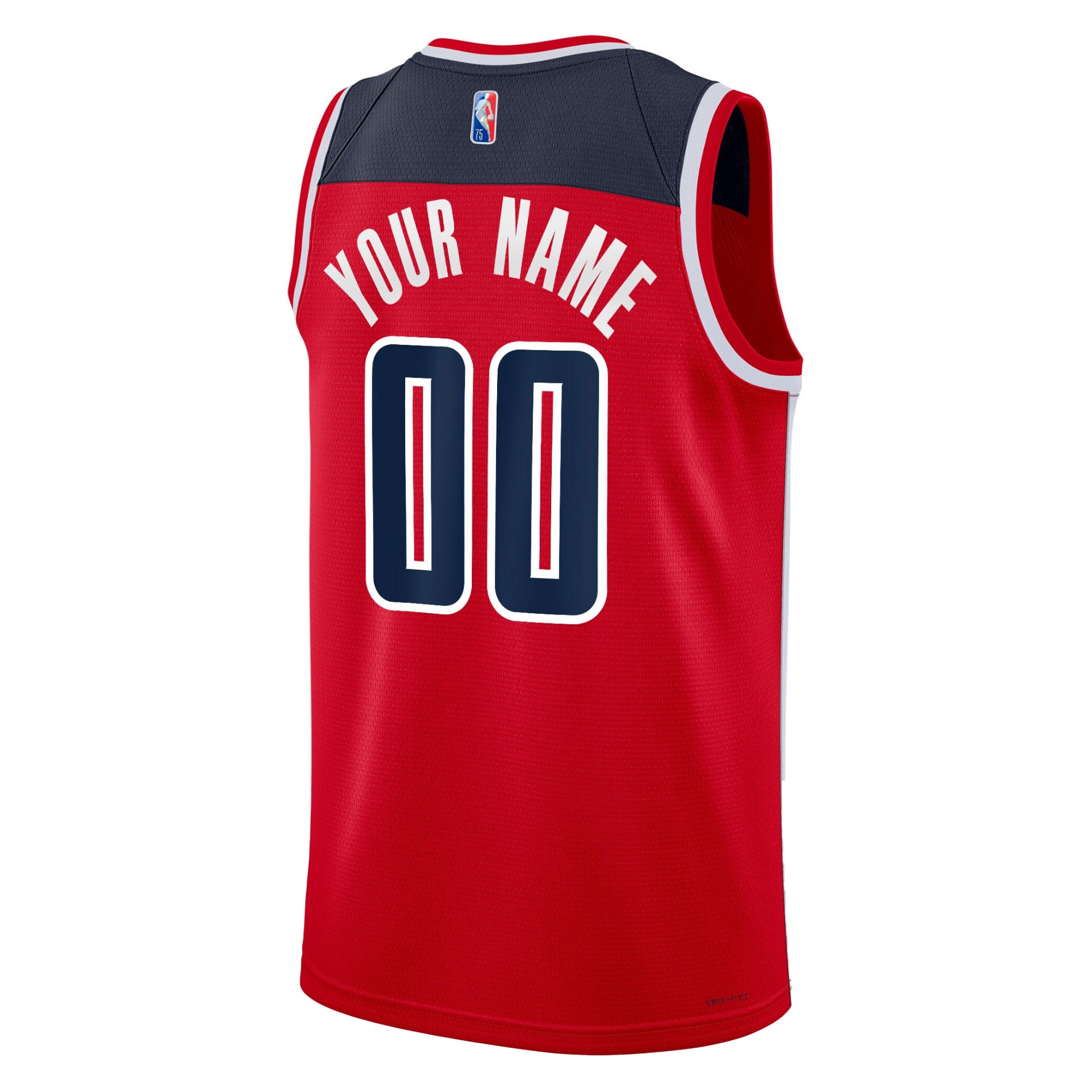 Washington Wizards Nike 2021/22 Diamond Swingman Custom Jersey - Icon Edition - Red - vstockx