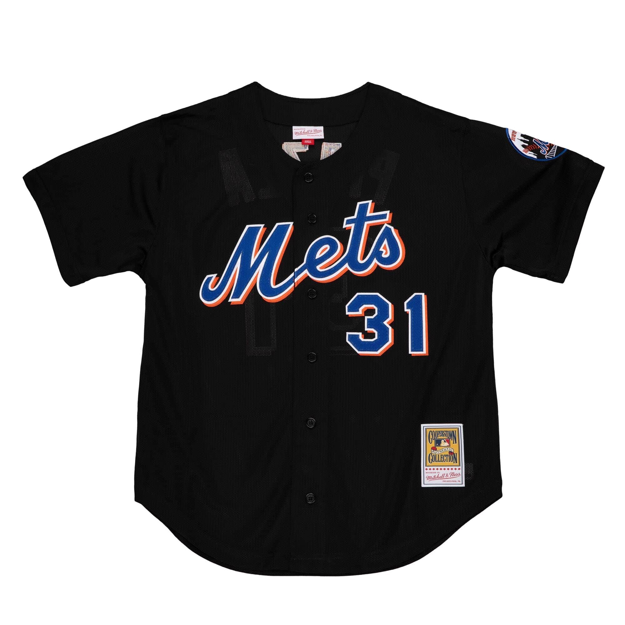 Authentic Mike Piazza New York Mets 2000 Button Front Jersey - vstockx