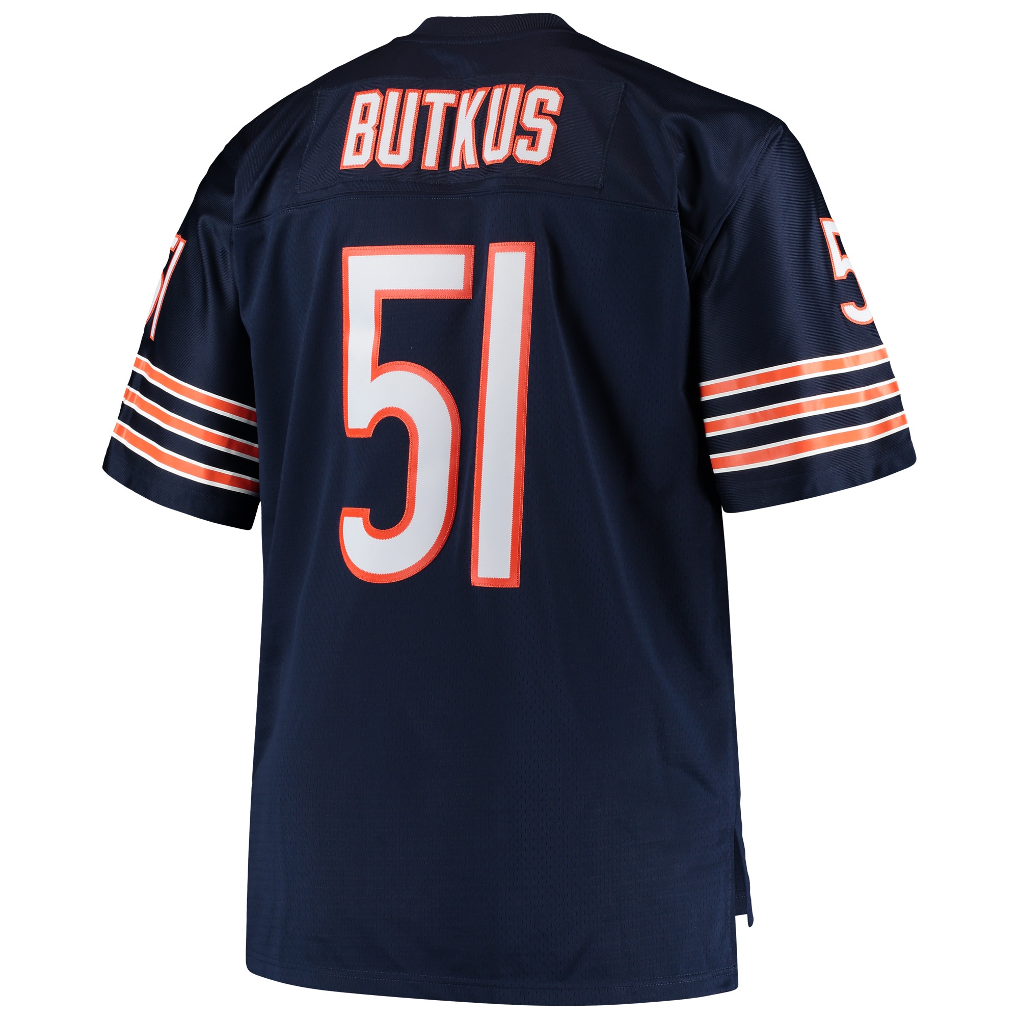 Dick Butkus Chicago Bears Mitchell & Ness Big & Tall 1966 Retired Player Replica Jersey - Navy - vstockx