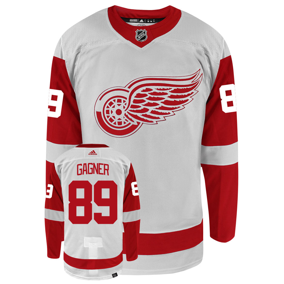 Sam Gagner Detroit Red Wings Adidas Primegreen Authentic NHL Hockey Jersey - vstockx