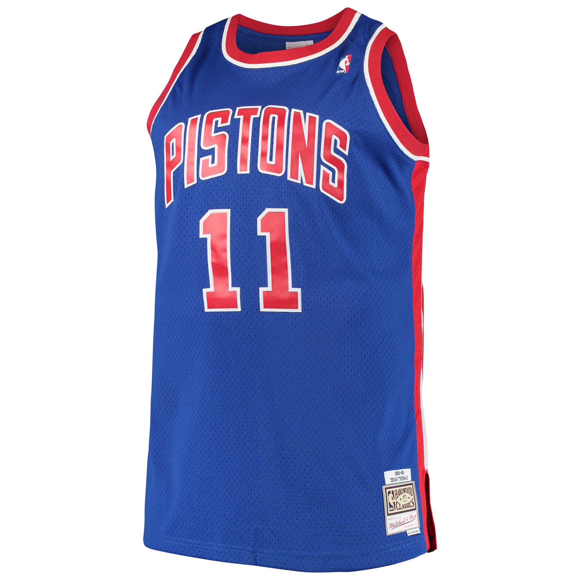 Isaiah Thomas Detroit Pistons Mitchell & Ness Big & Tall Hardwood Classics Jersey - Royal - vstockx