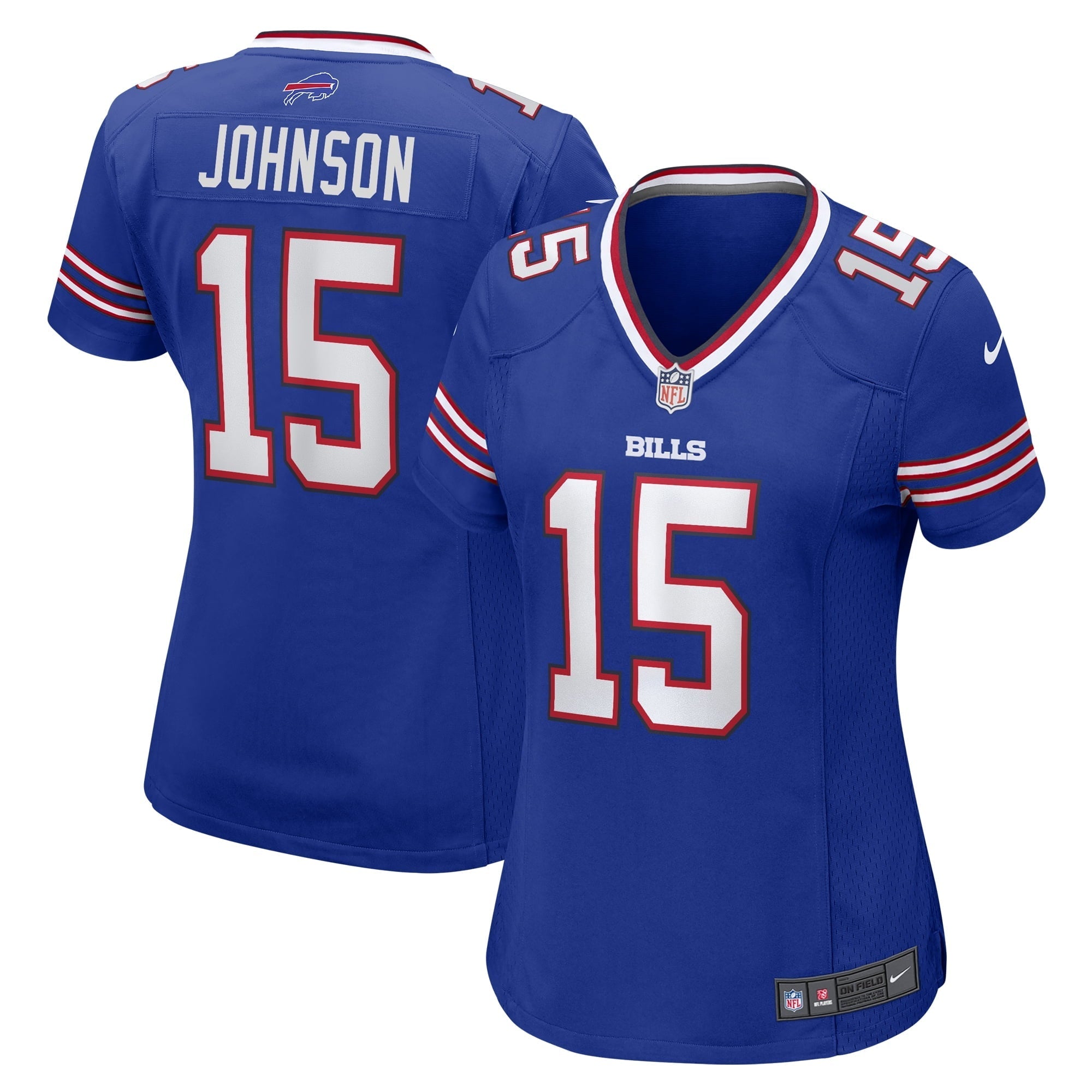 Women's Nike Braydon Johnson Royal Buffalo Bills Team Game Jersey - vstockx