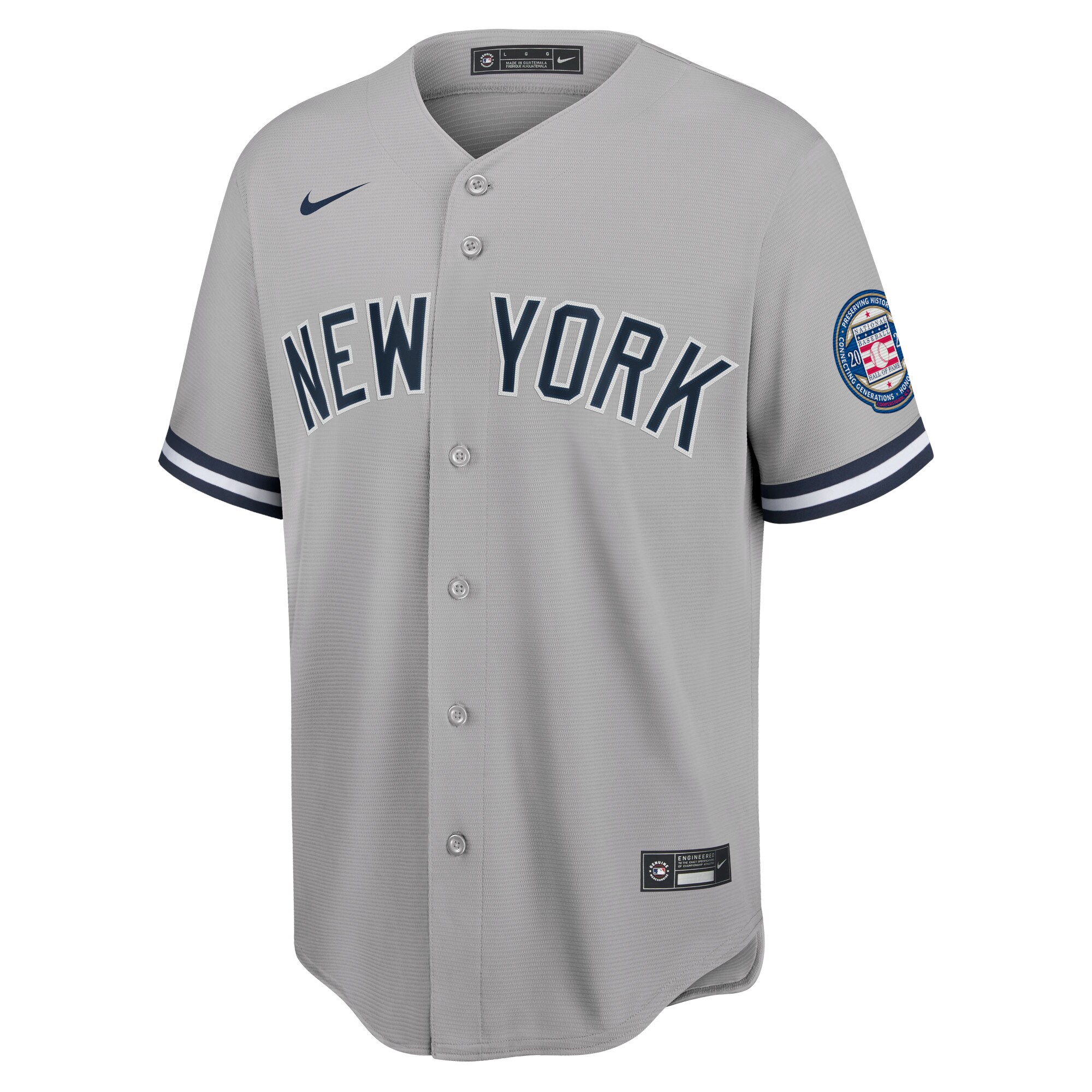 Derek Jeter New York Yankees Nike 2020 Hall of Fame Induction Replica Jersey - Gray - vstockx