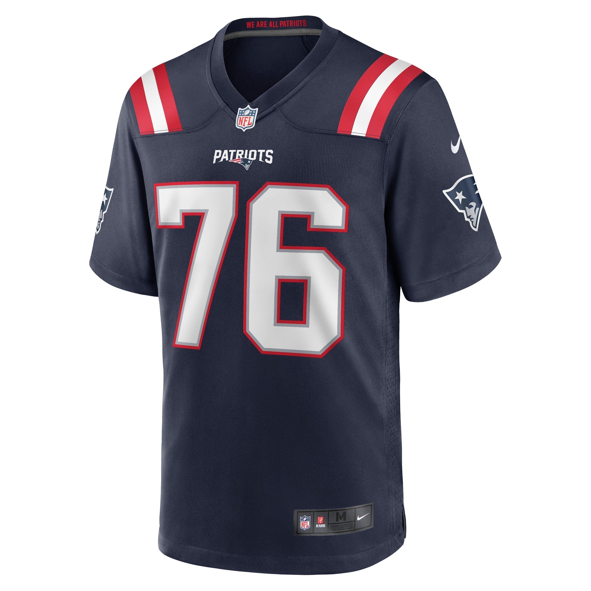 Men's Nike Calvin Anderson Navy New England Patriots Game Jersey - vstockx
