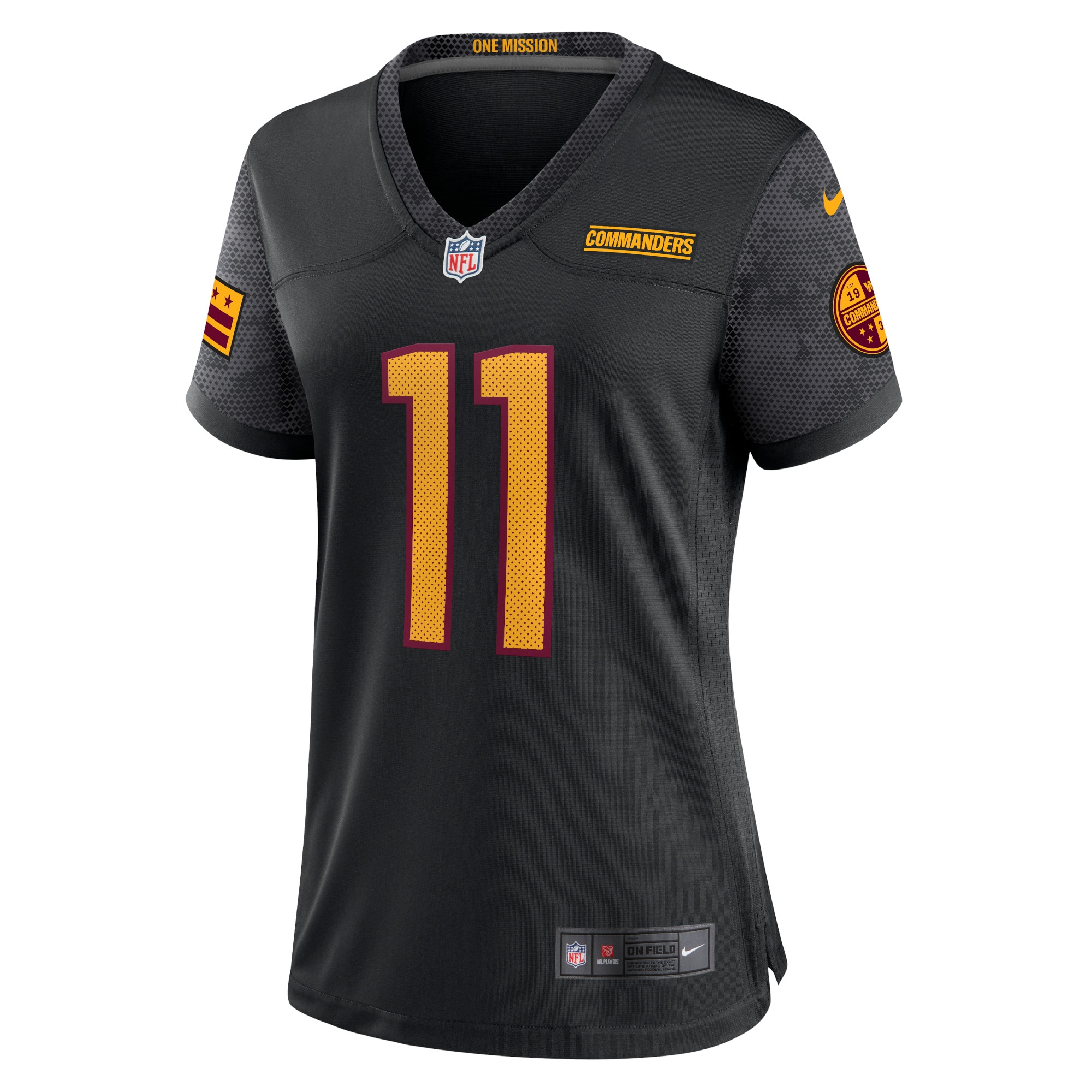 Carson Wentz Washington Commanders Nike Women's Alternate Game Player Jersey - Black - vstockx