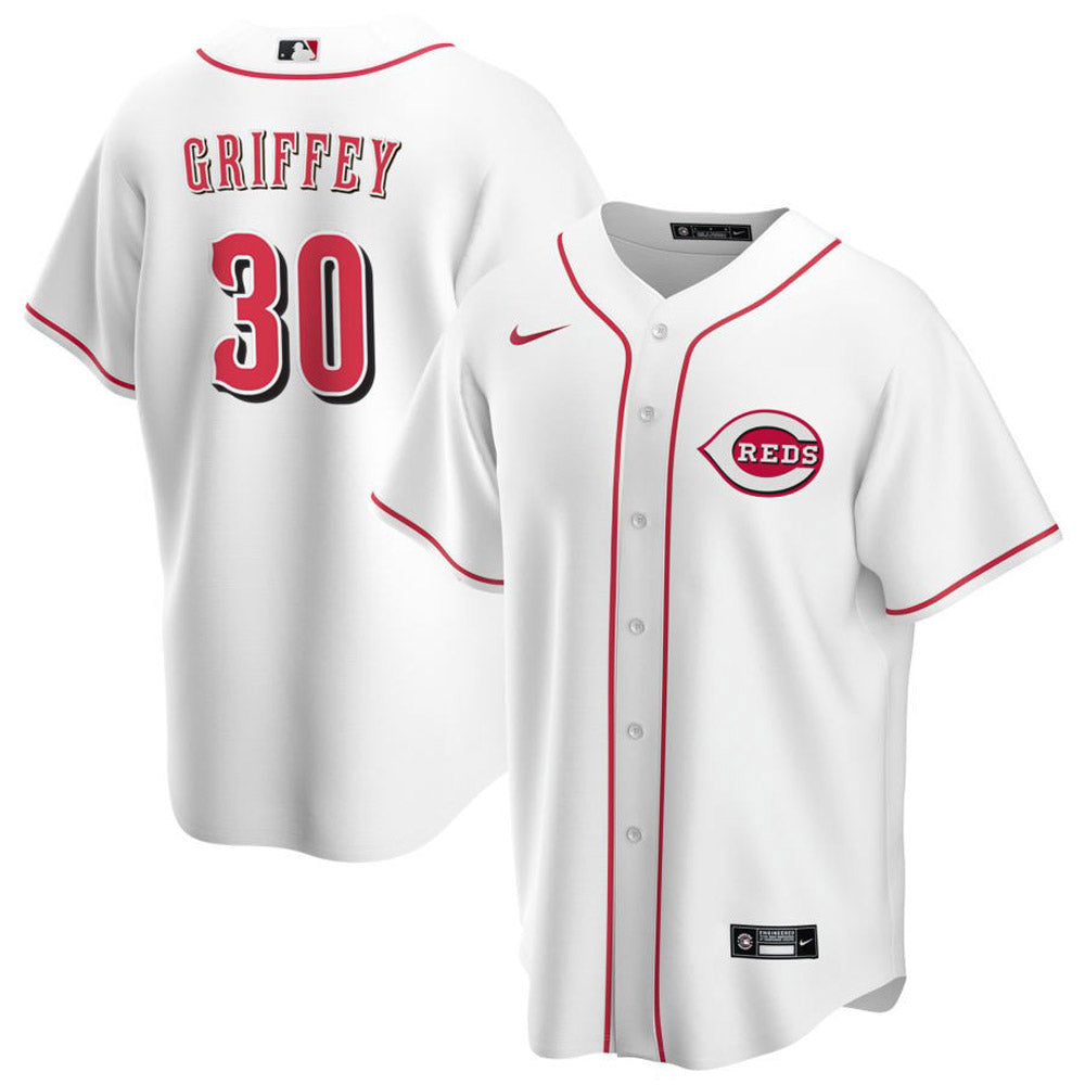 Men's Cincinnati Reds Ken Griffey Jr. Replica Home Jersey - White - vstockx