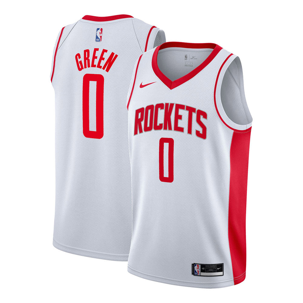 Youth Houston Rockets Jalen Green Association Jersey - White - vstockx