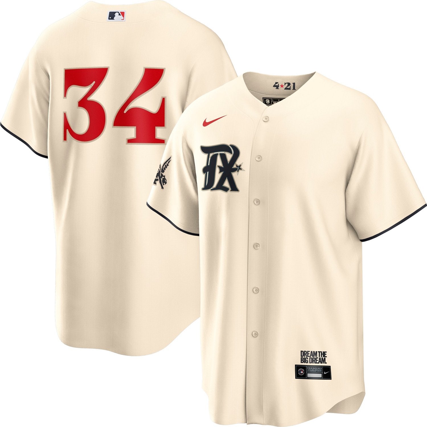 Nike Men's Texas Rangers Ryan City Connect Replica Jersey - vstockx