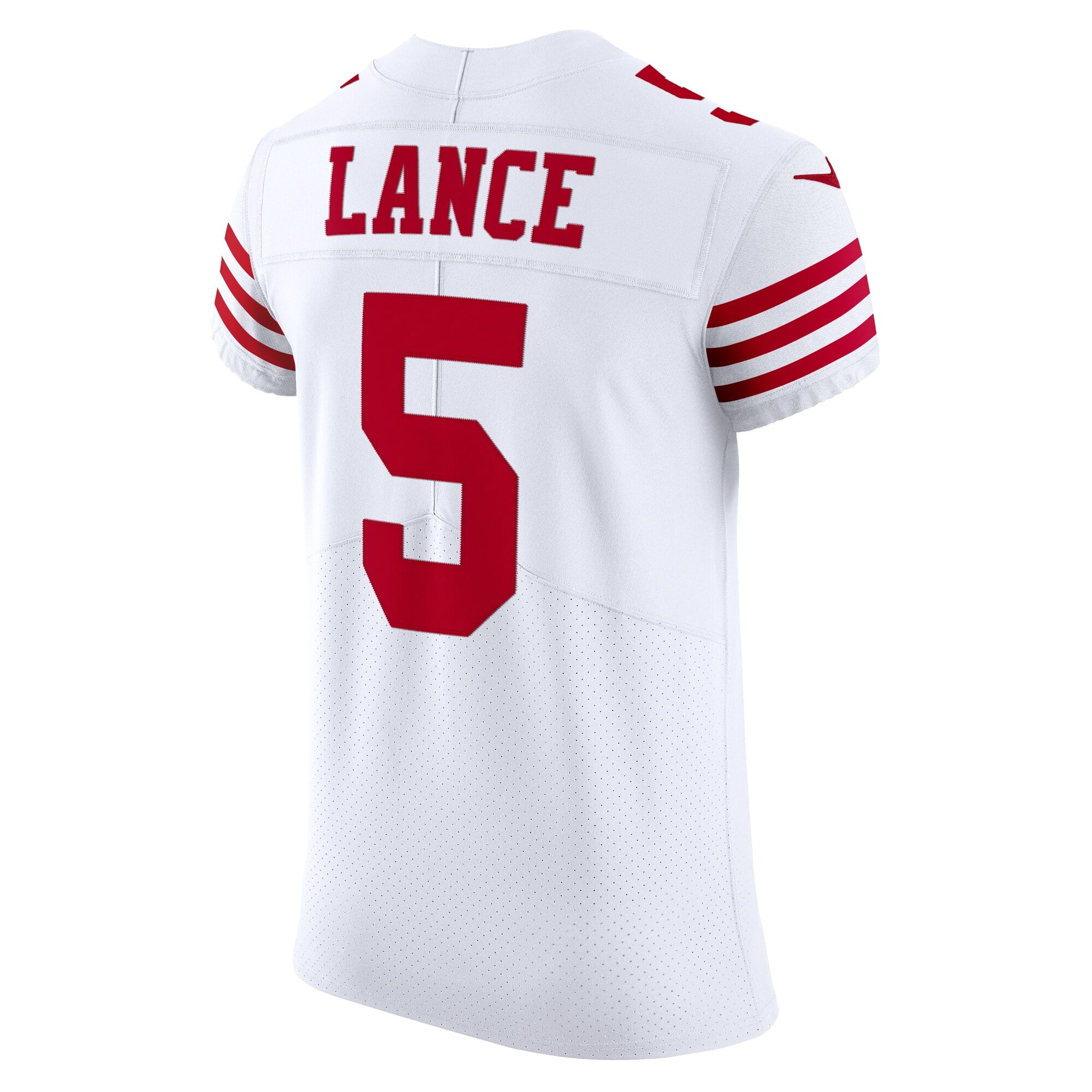 Men's Nike Trey Lance White San Francisco 49ers Vapor Elite Jersey - vstockx