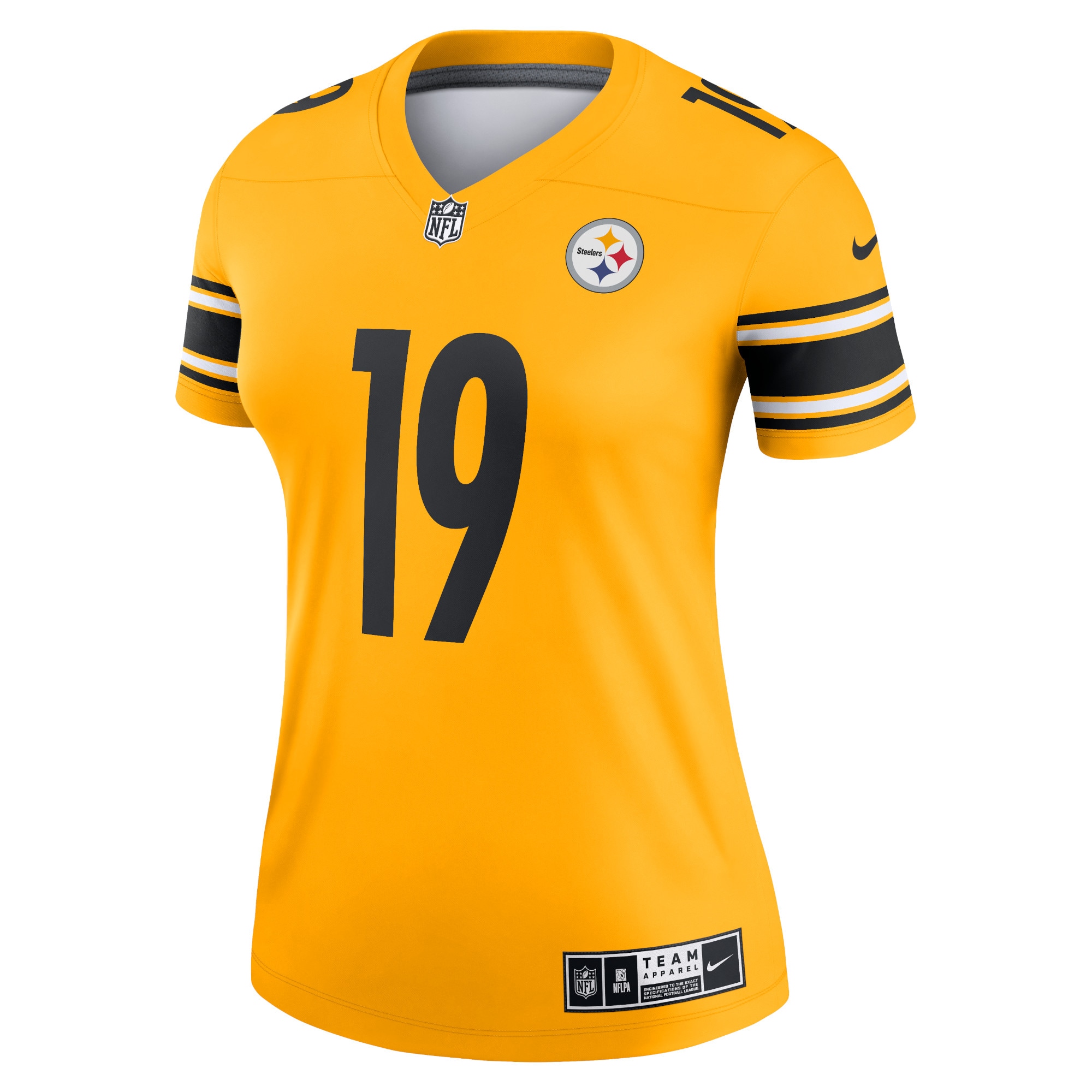 JuJu Smith-Schuster Pittsburgh Steelers Nike Women's Inverted Legend Jersey - Gold - vstockx