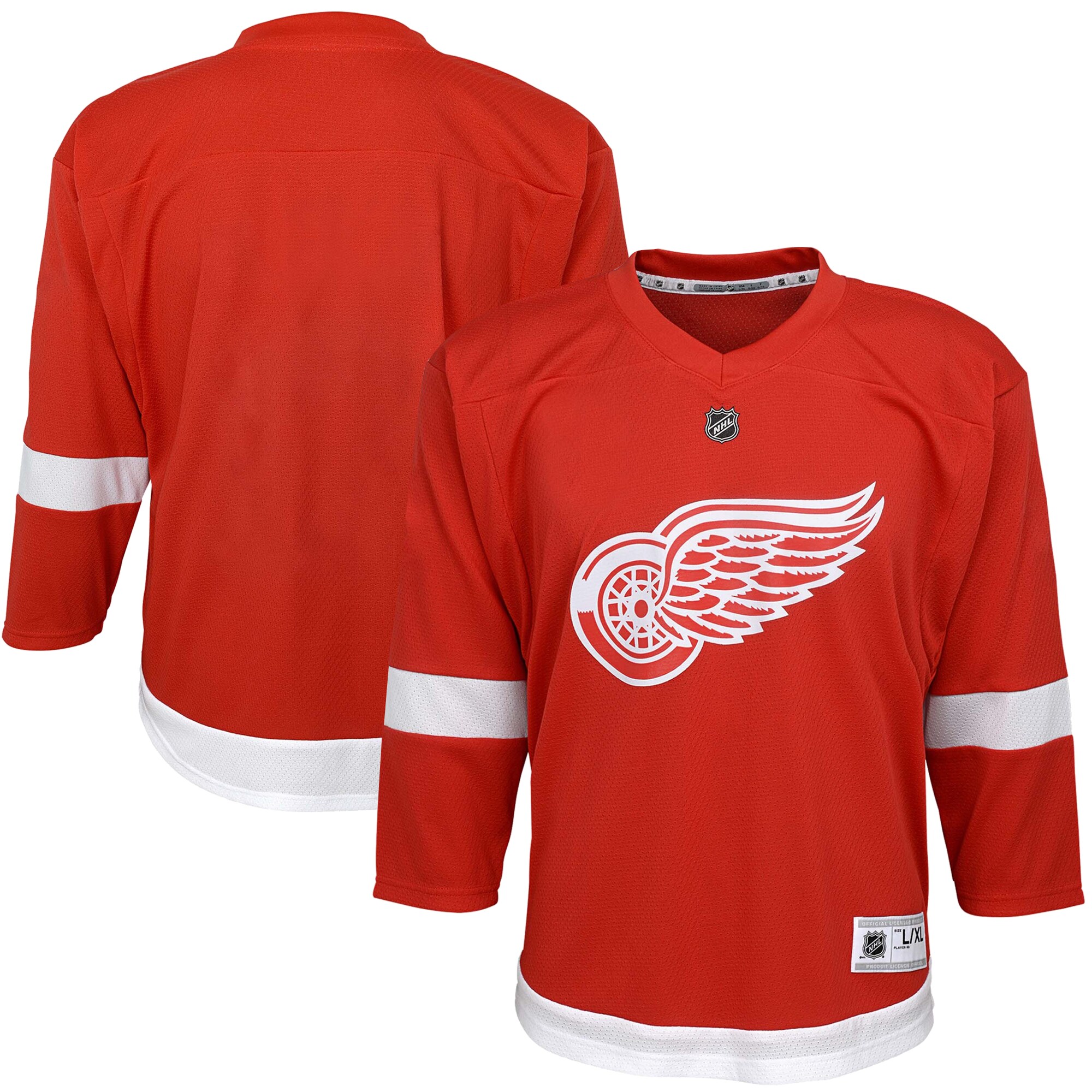 Detroit Red Wings Youth Home Replica Blank Jersey - Red - vstockx