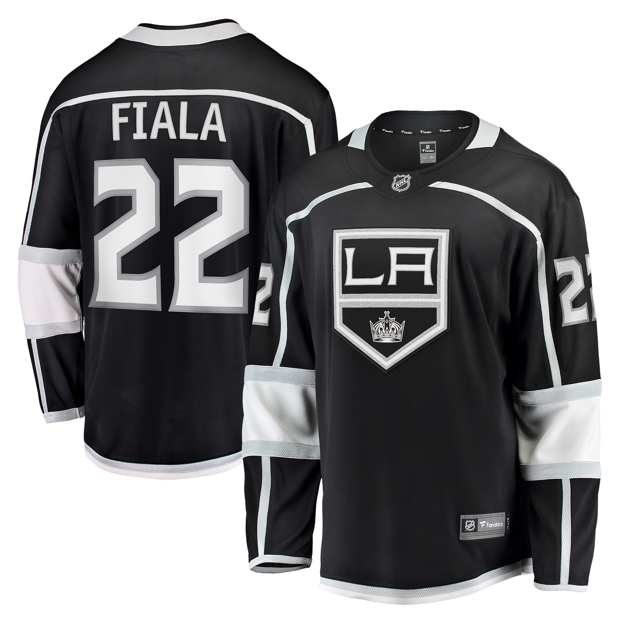 Kevin Fiala Los Angeles Kings Fanatics Branded Home Breakaway Player Jersey - Black - vstockx