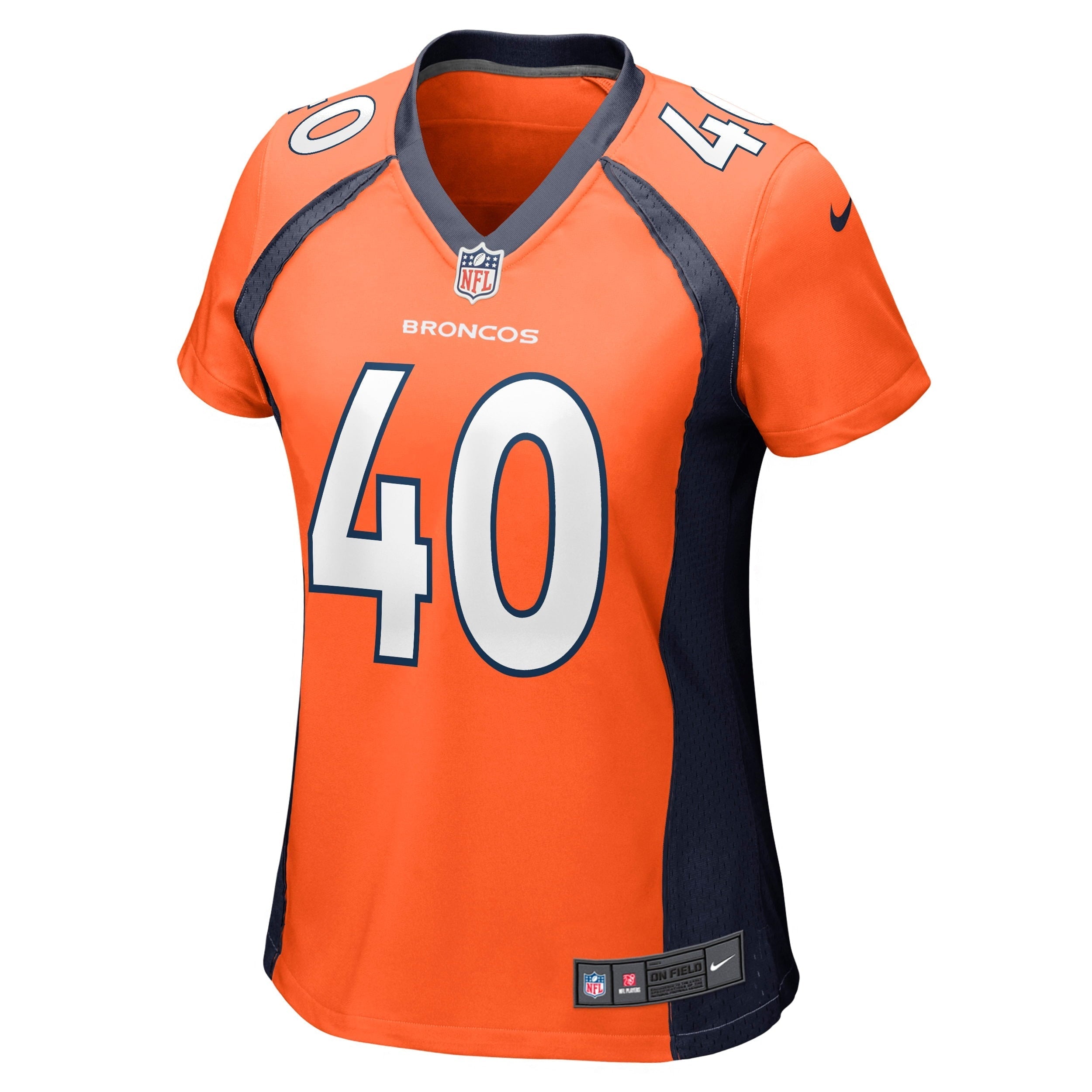 Women's Nike Justin Strnad Orange Denver Broncos Game Jersey - vstockx