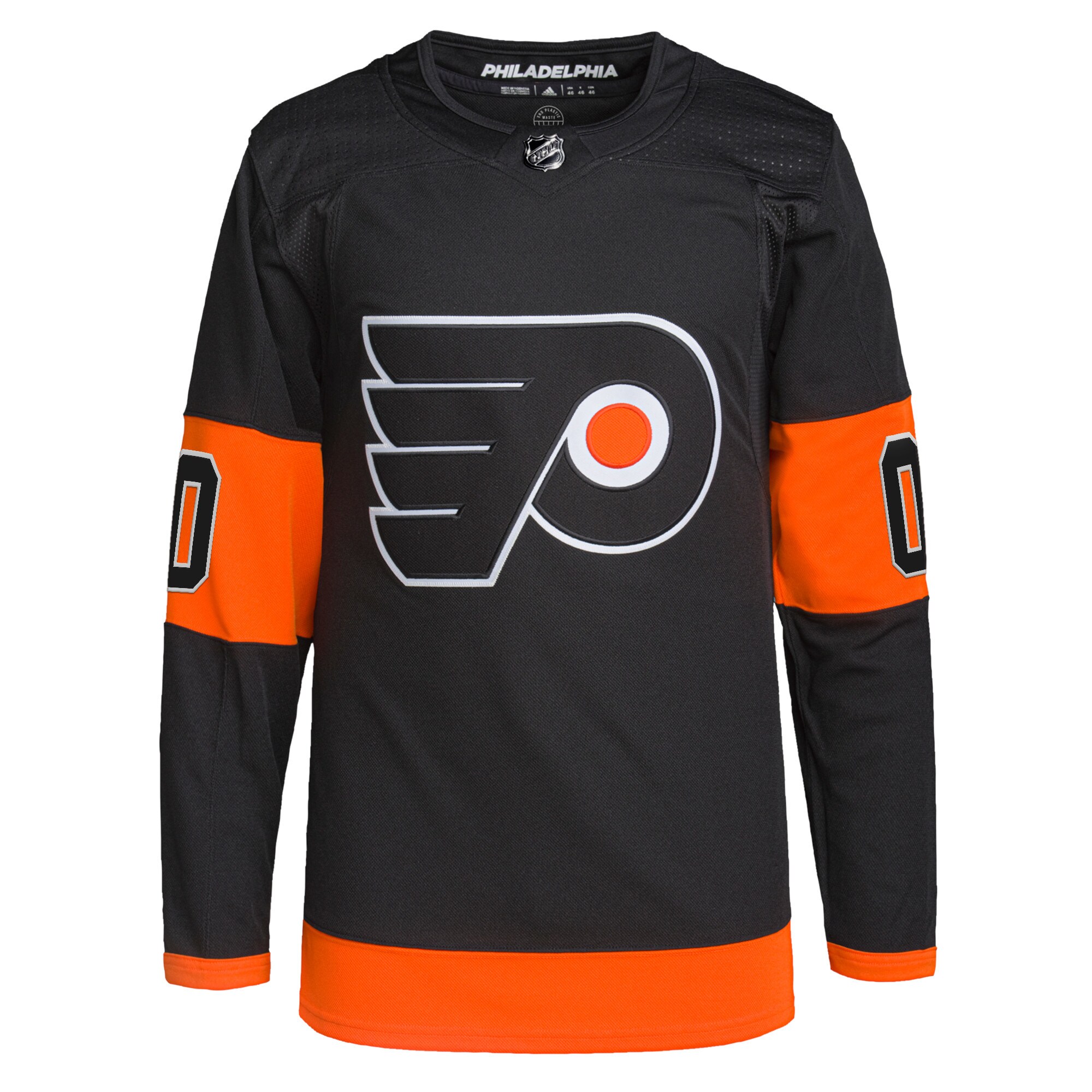 Philadelphia Flyers adidas Alternate Primegreen Authentic Pro Custom Jersey - Black - vstockx