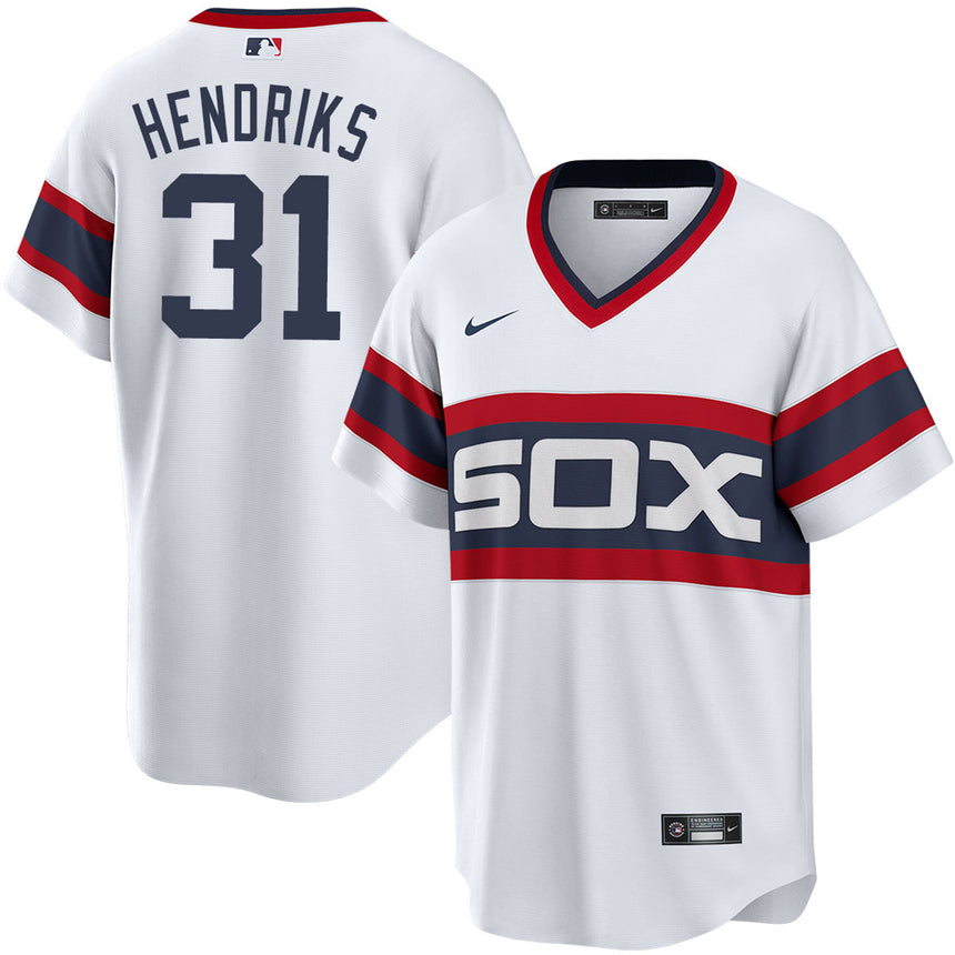 Men's Liam Hendriks Chicago White Sox White Home 1983 Premium Stitch Replica Jersey - vstockx