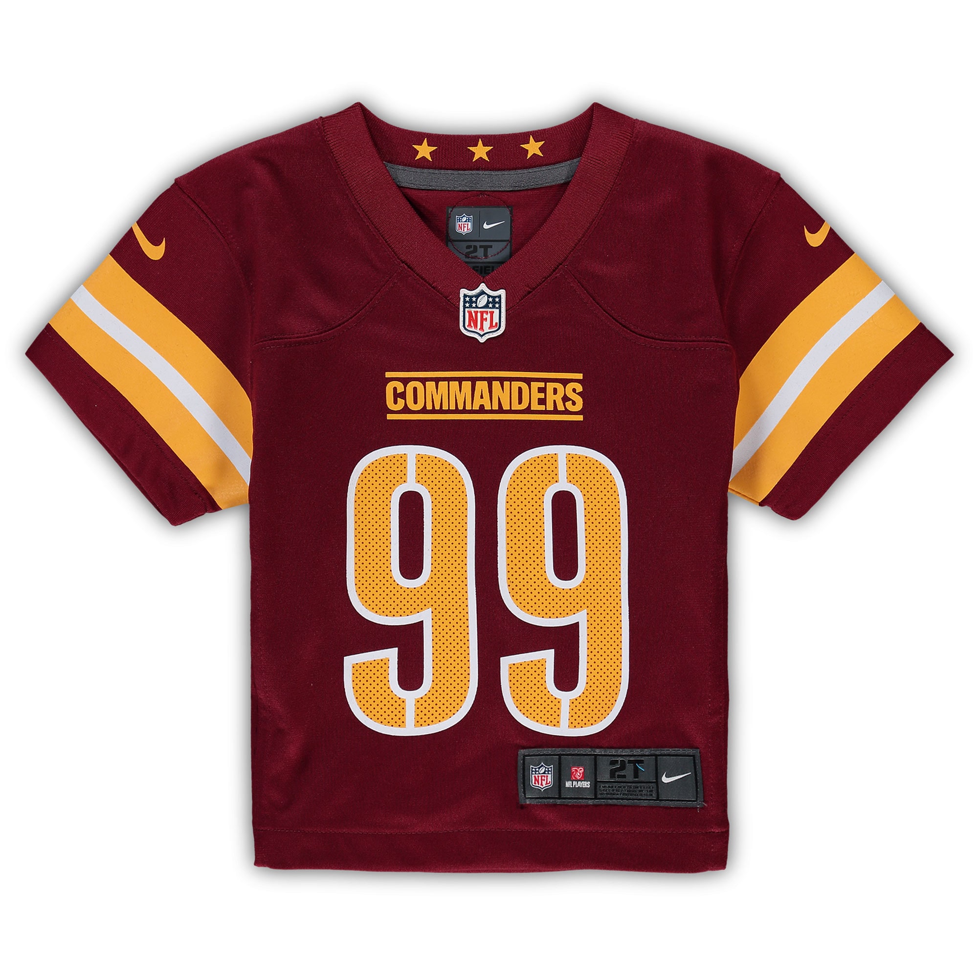 Chase Young Washington Commanders Nike Toddler Game Jersey - Burgundy - vstockx