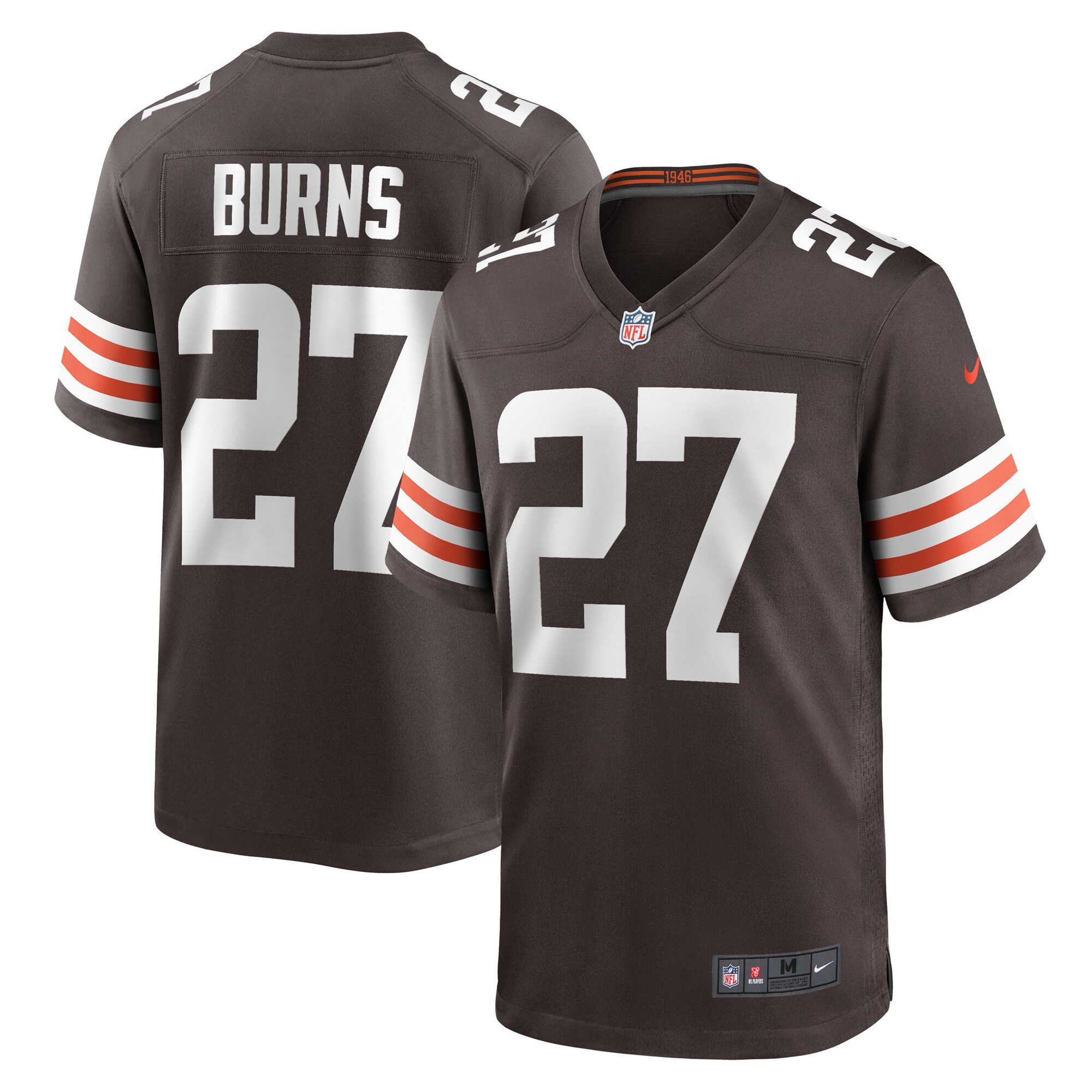 Lorenzo Burns Cleveland Browns Nike Team Game Jersey - Brown - vstockx
