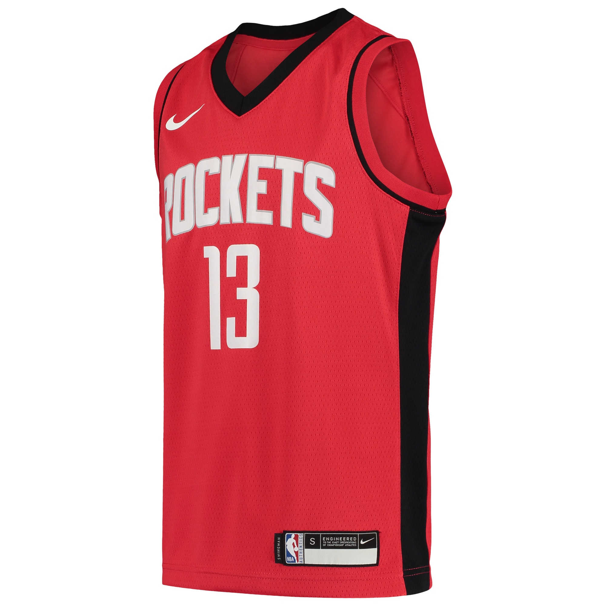 James Harden Houston Rockets Nike Youth Team Swingman Jersey - Icon Edition - Red - vstockx