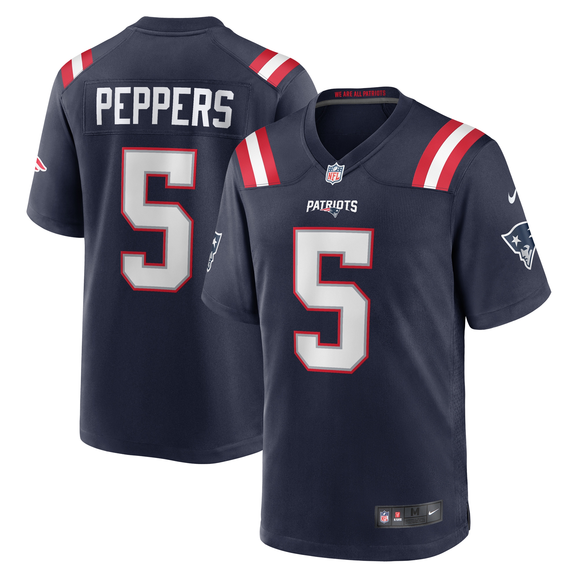 Jabrill Peppers New England Patriots Nike Game Player Jersey - Navy - vstockx