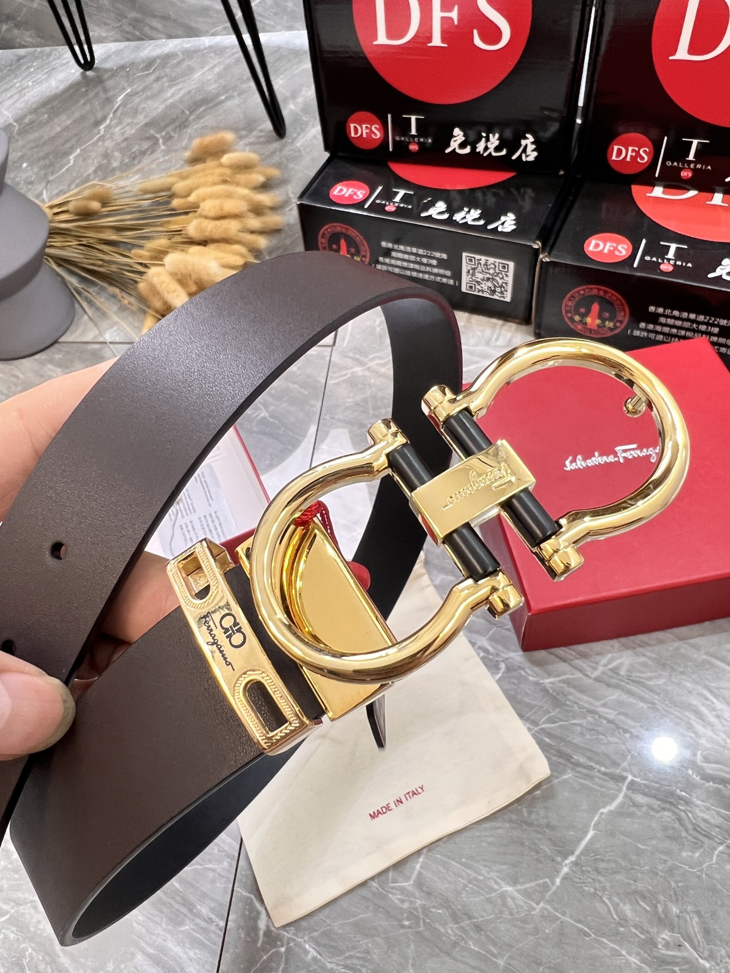 Streetwear Belt Ferragamo 319947 size:3.5cm - vstockx