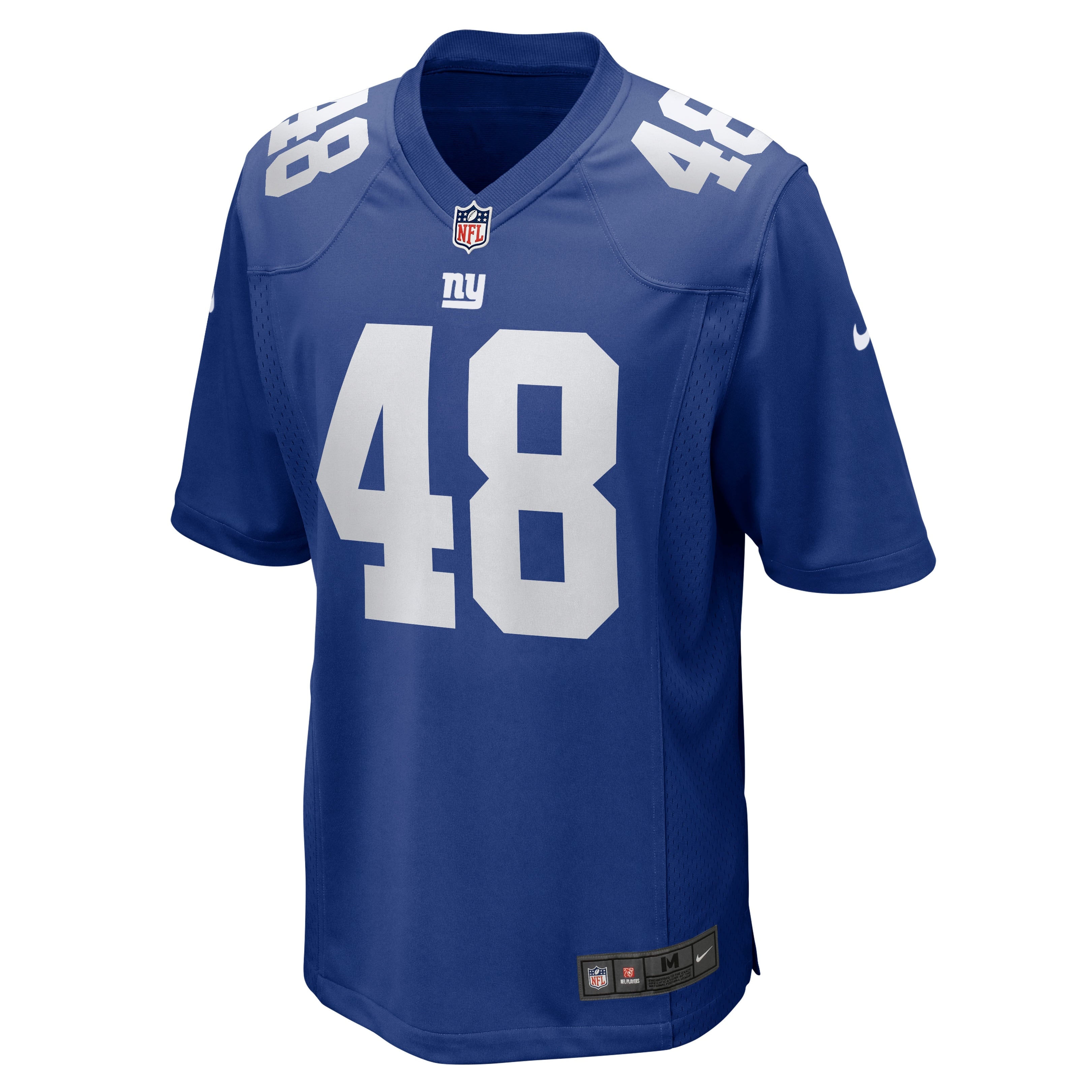 Men's Nike Tae Crowder Royal New York Giants Team Game Jersey - vstockx