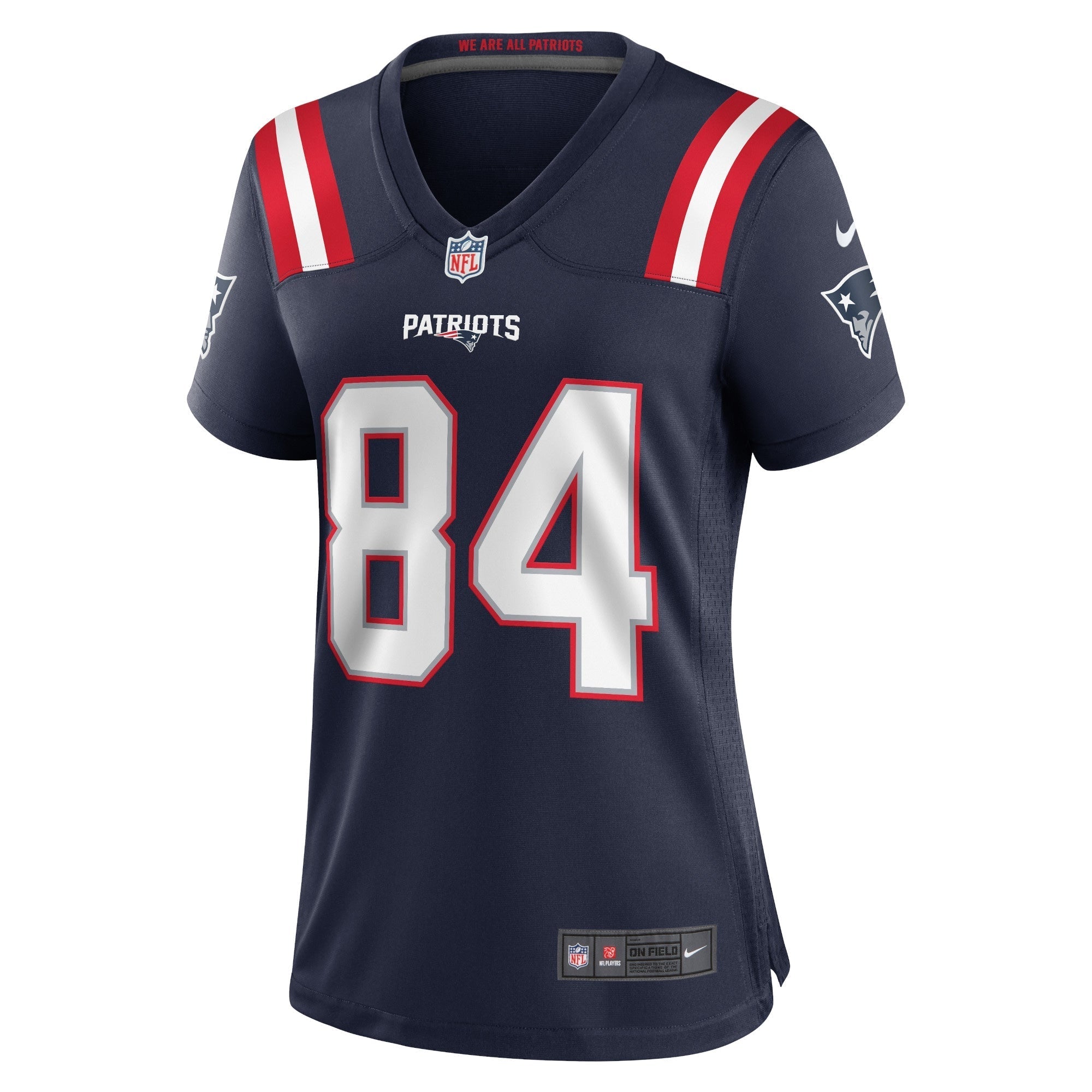 Women's Nike Kendrick Bourne Navy New England Patriots Game Jersey - vstockx