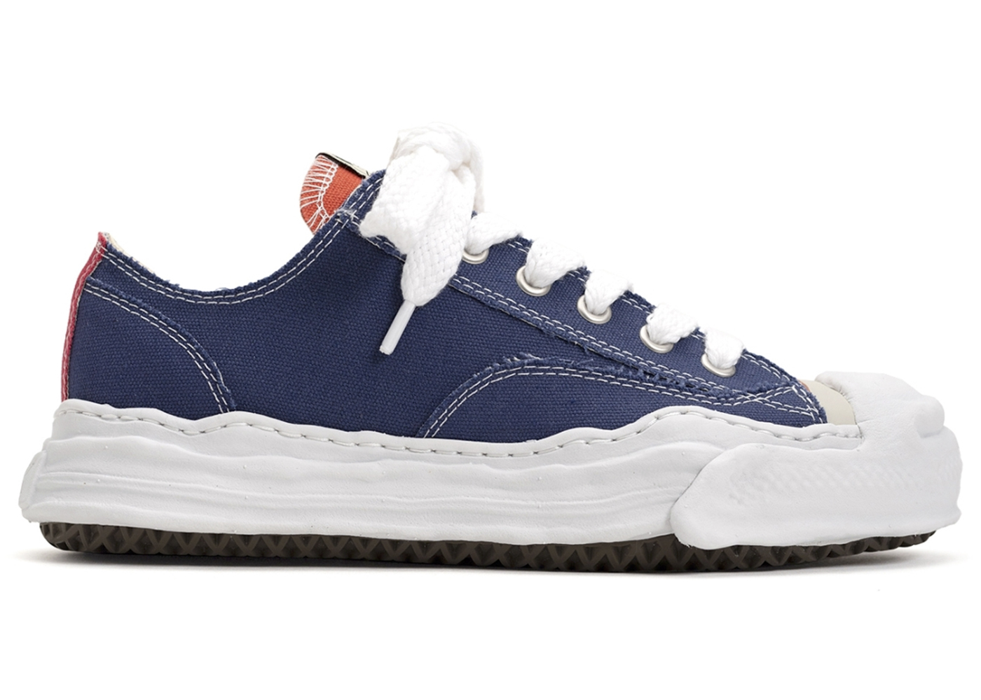 Maison Mihara Yasuhiro Hank OG Sole Canvas Low Navy - vstockx