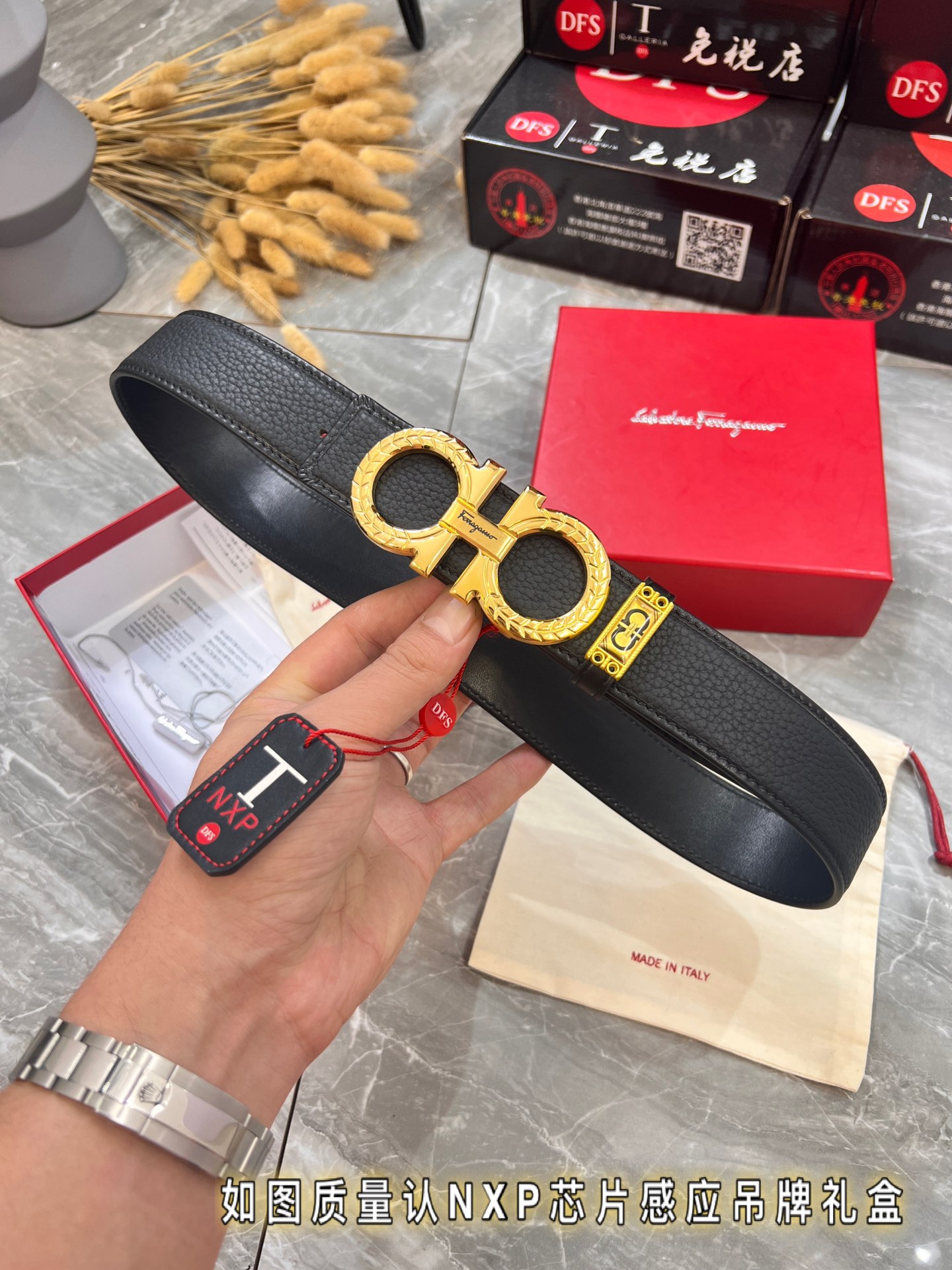 Streetwear Belt Ferragamo 320188 size:3.5cm - vstockx