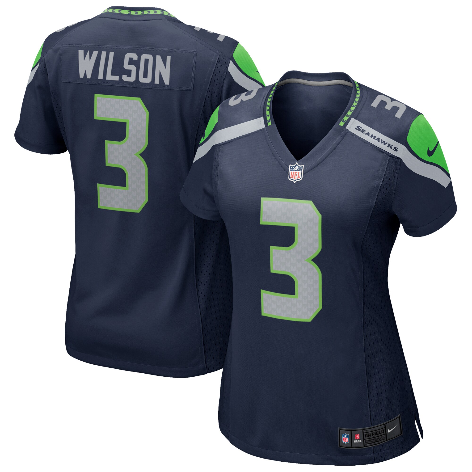 Russell Wilson Seattle Seahawks Nike Women's Game Jersey - College Navy - vstockx