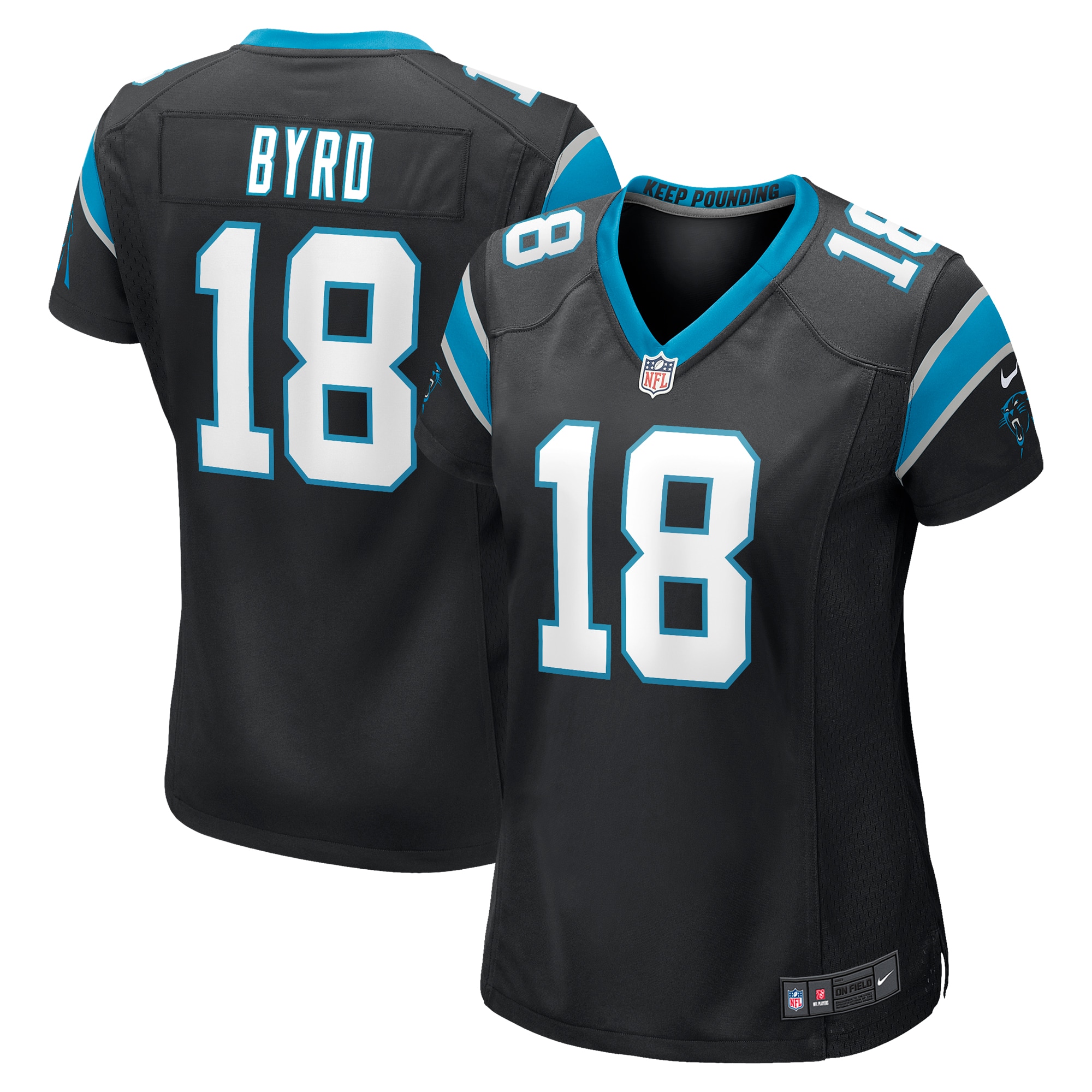 Damiere Byrd Carolina Panthers Nike Women's Game Player Jersey - Black - vstockx