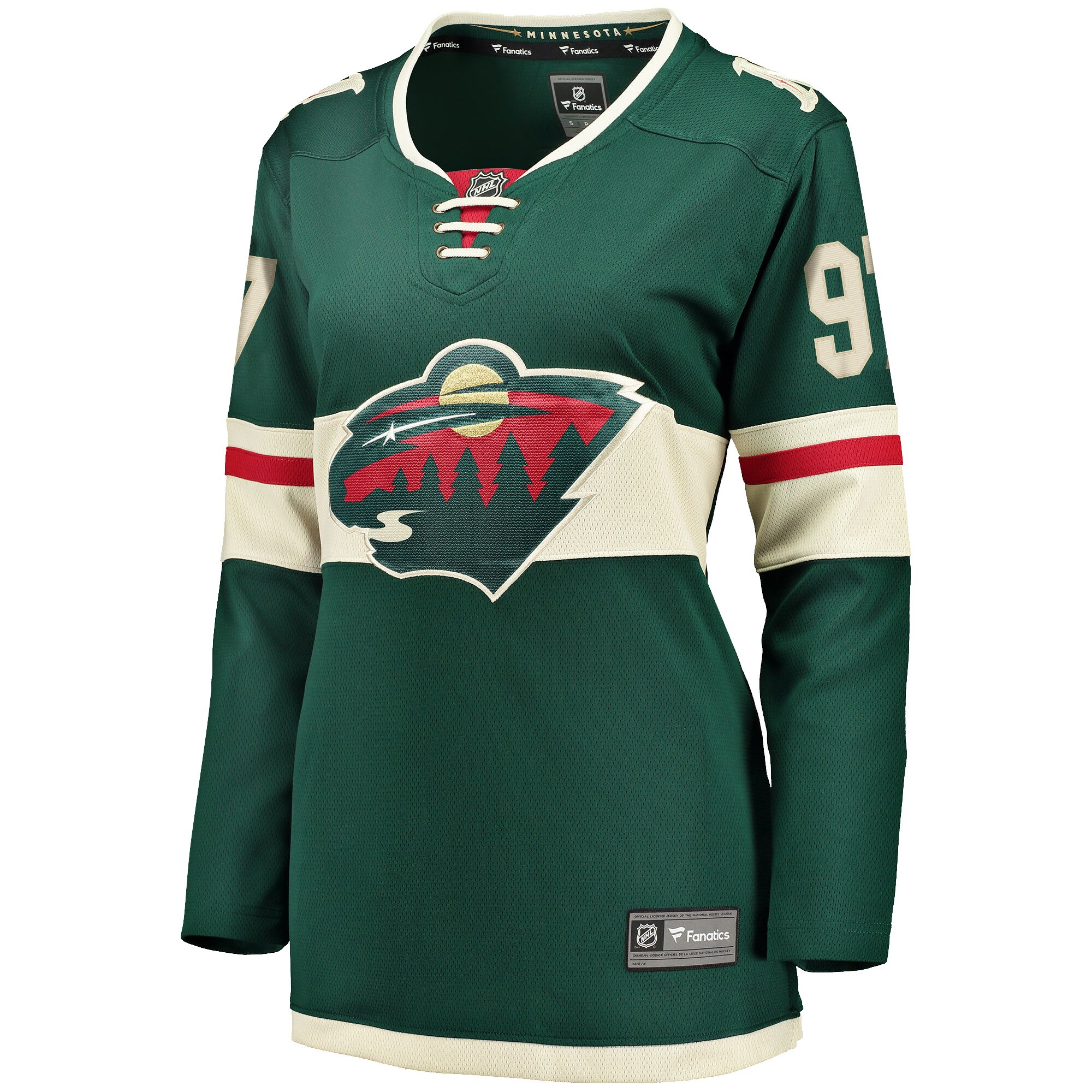 Kirill Kaprizov Minnesota Wild Fanatics Branded Women's Home Breakaway Replica Jersey - Green - vstockx