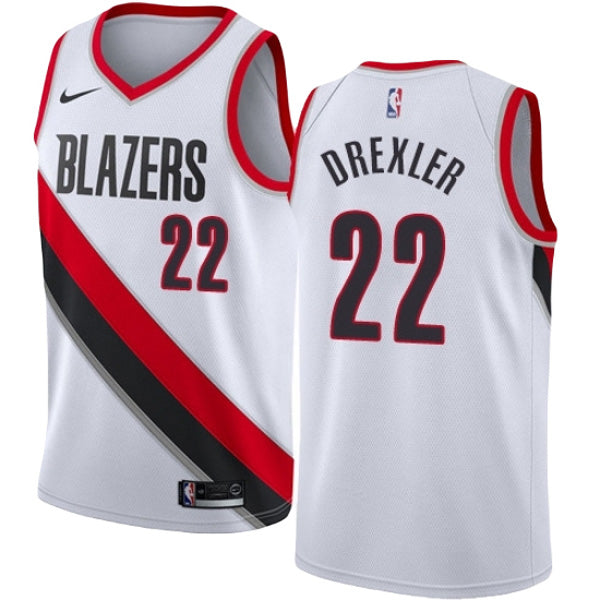 Men's Portland Trail Blazers Clyde Drexler Association Jersey - White - vstockx