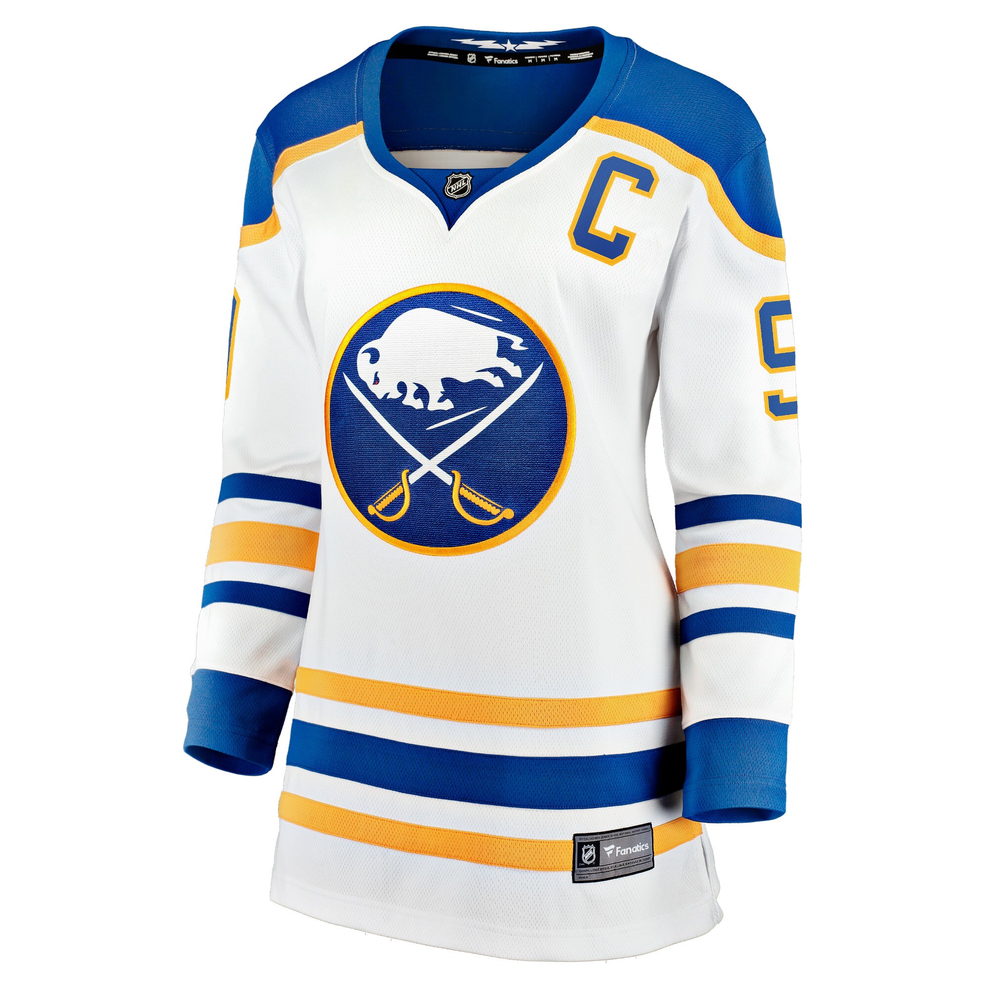 Jack Eichel Buffalo Sabres Fanatics Branded Women's Away Premier Breakaway Player Jersey - White - vstockx