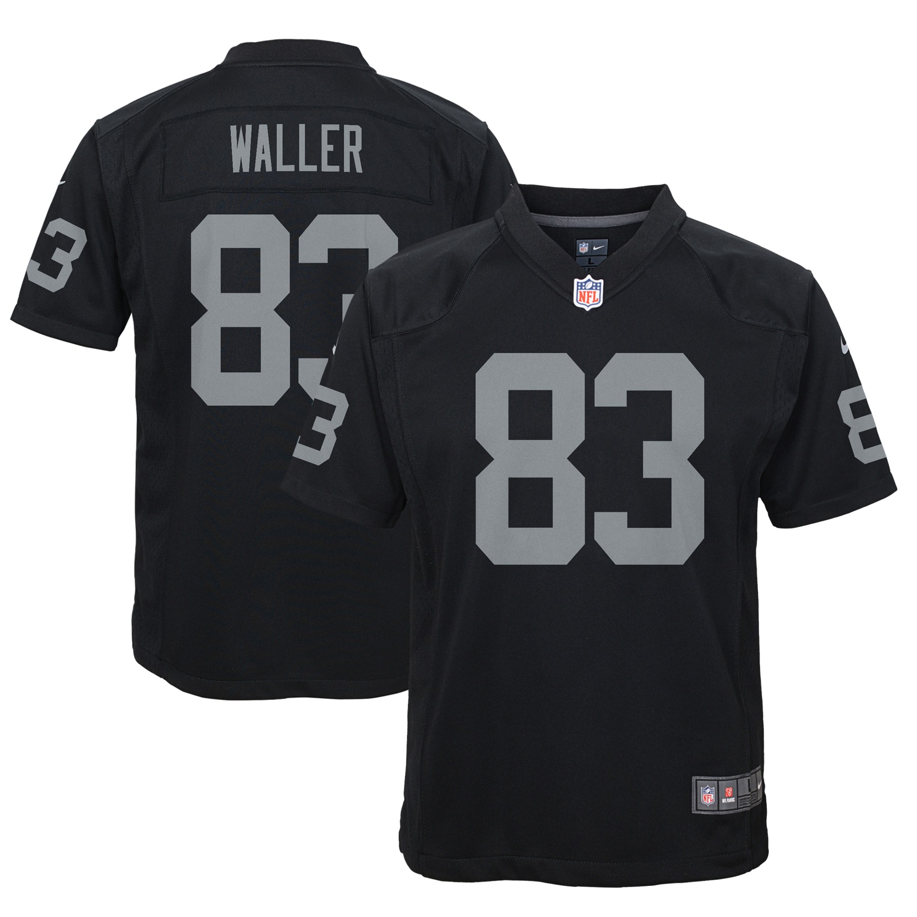 Darren Waller Las Vegas Raiders Nike Youth Game Jersey - Black - vstockx