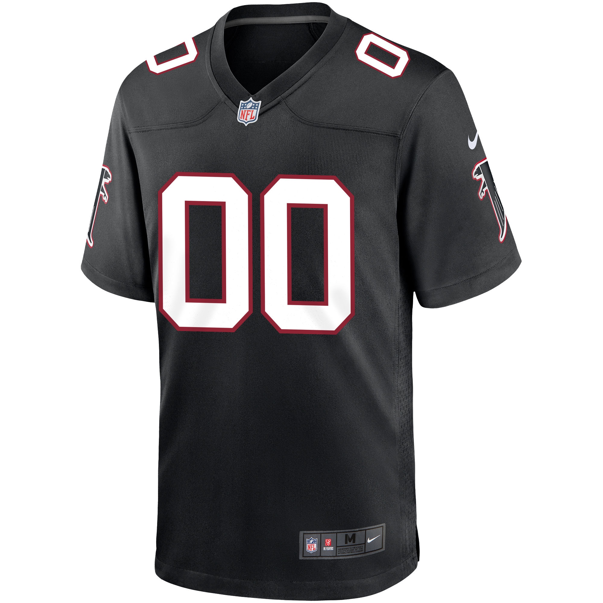 Atlanta Falcons Nike Throwback Custom Game Jersey - Black - vstockx