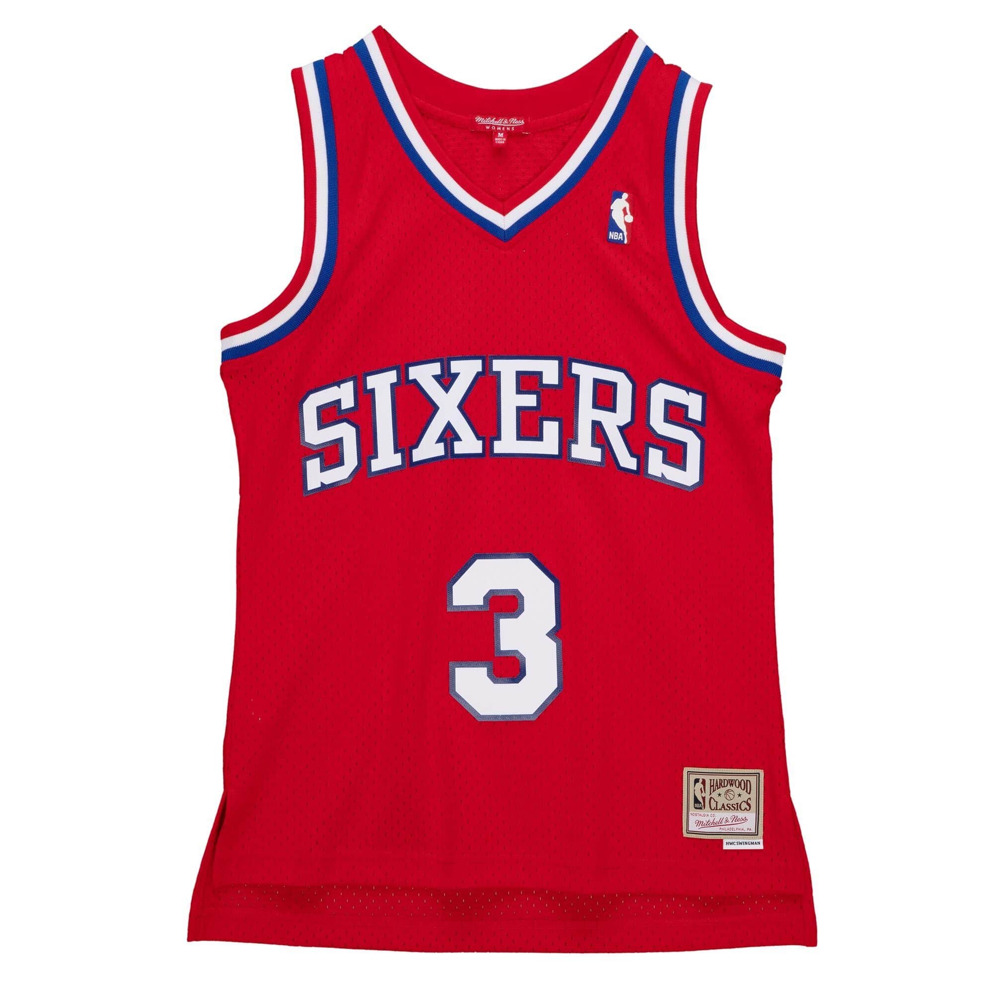 Women's Swingman Allen Iverson Philadelphia 76ers 2002-03 Jersey - vstockx