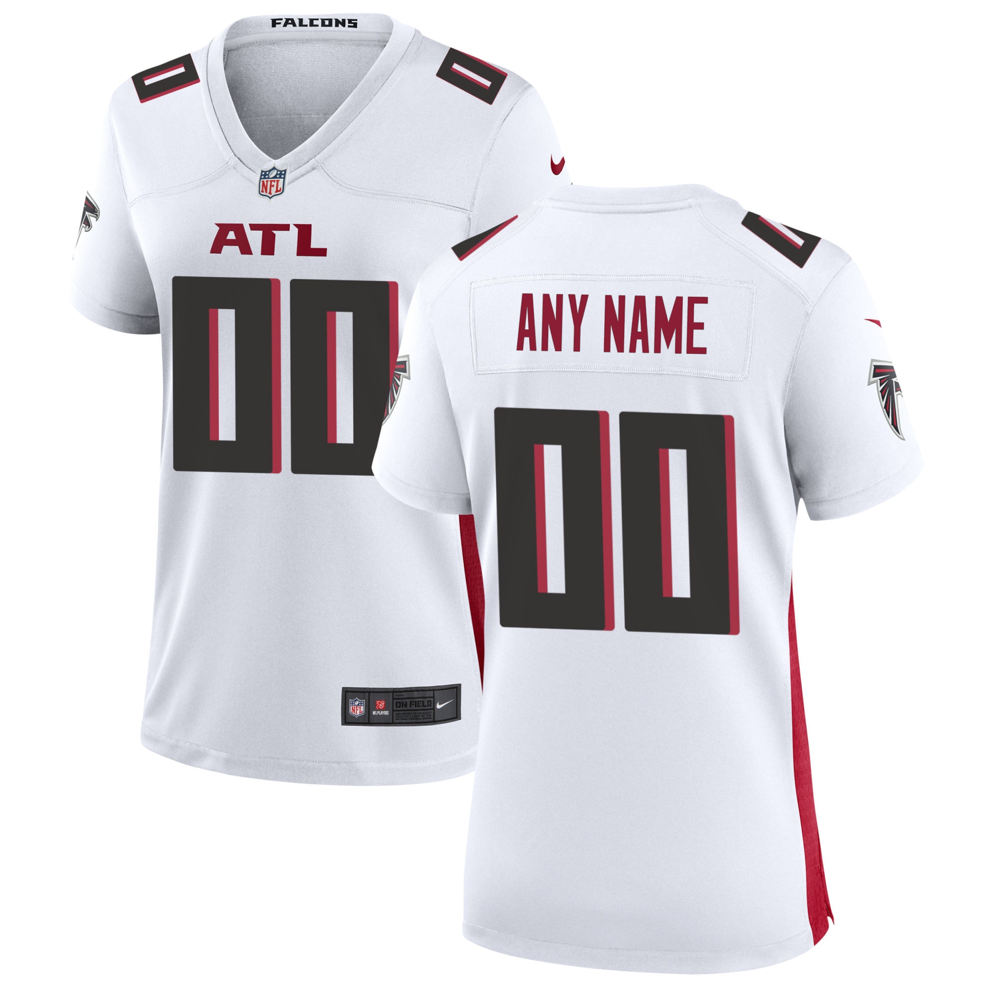 Nike Atlanta Falcons Women's Custom Game Jersey - White - vstockx