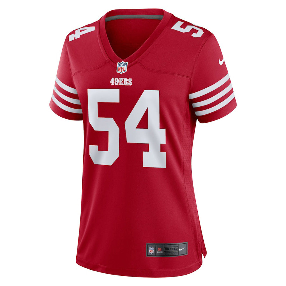 Women's San Francisco 49ers Fred Warner Game Jersey - Scarlet - vstockx