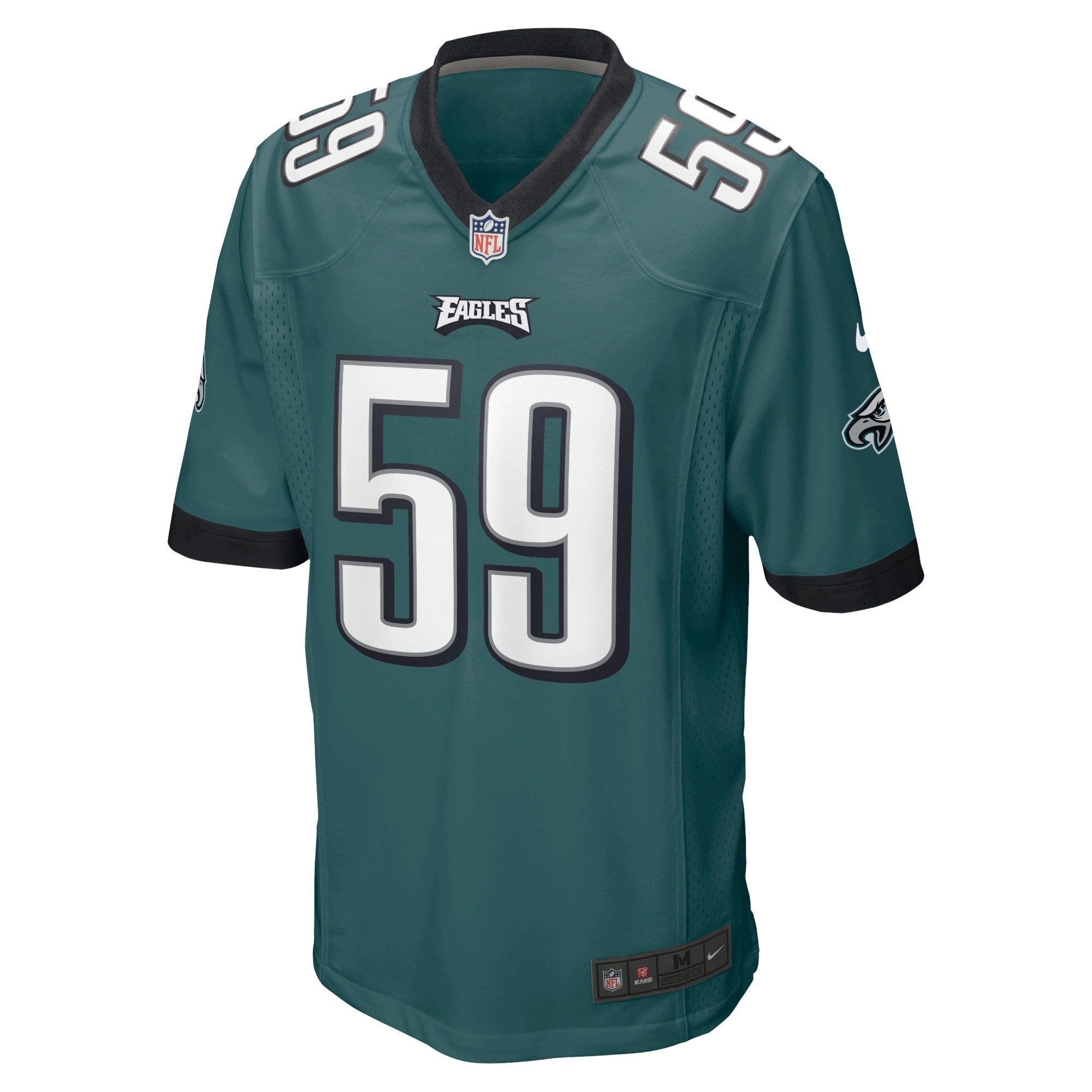 Men's Nike Janarius Robinson Midnight Green Philadelphia Eagles Home Game Player Jersey - vstockx