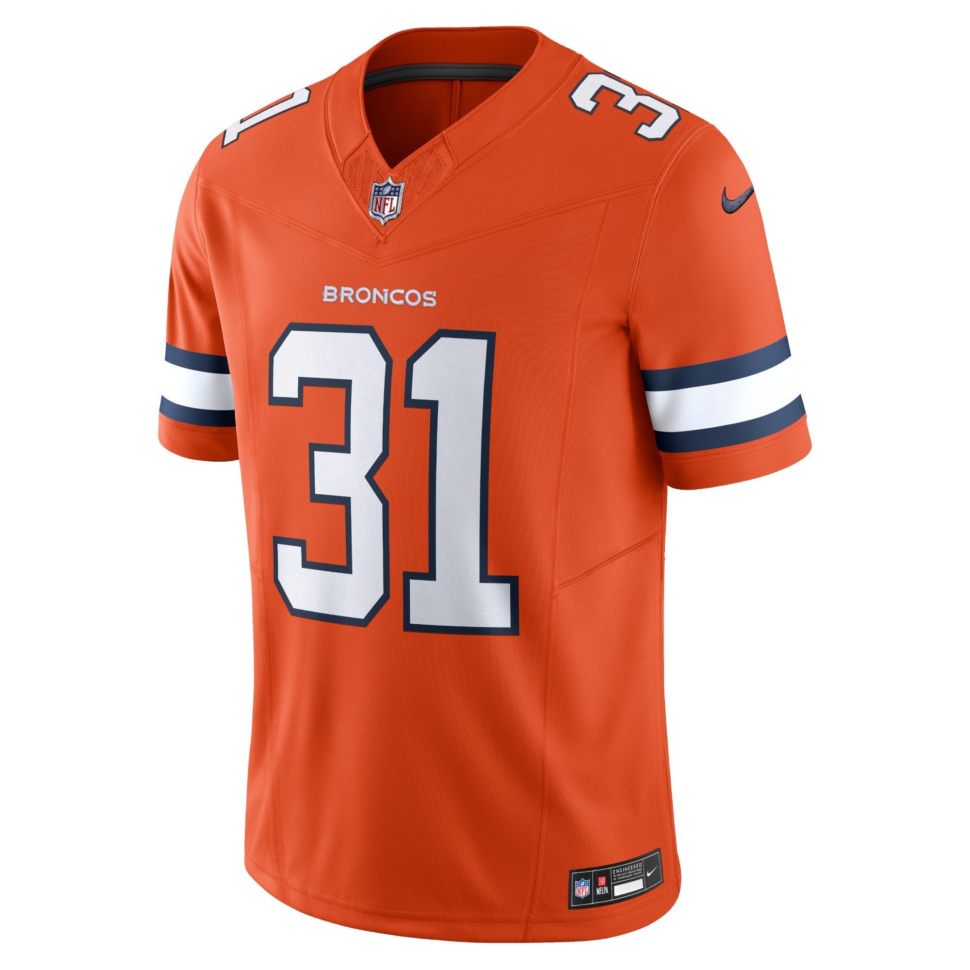 Men's Nike Justin Simmons Orange Denver Broncos Vapor F.U.S.E. Limited Jersey - vstockx