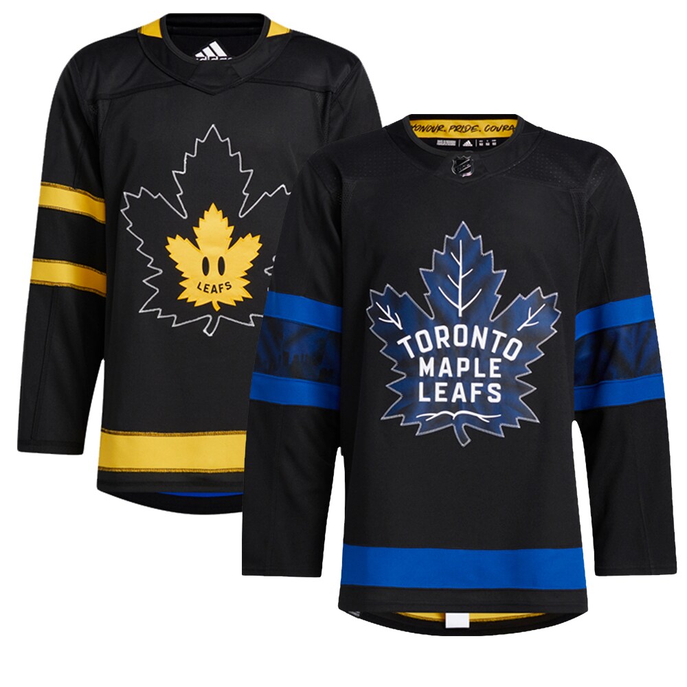 adidas Authentic Toronto Maple Leafs x drew house Alternate Blank Jersey - Black - vstockx